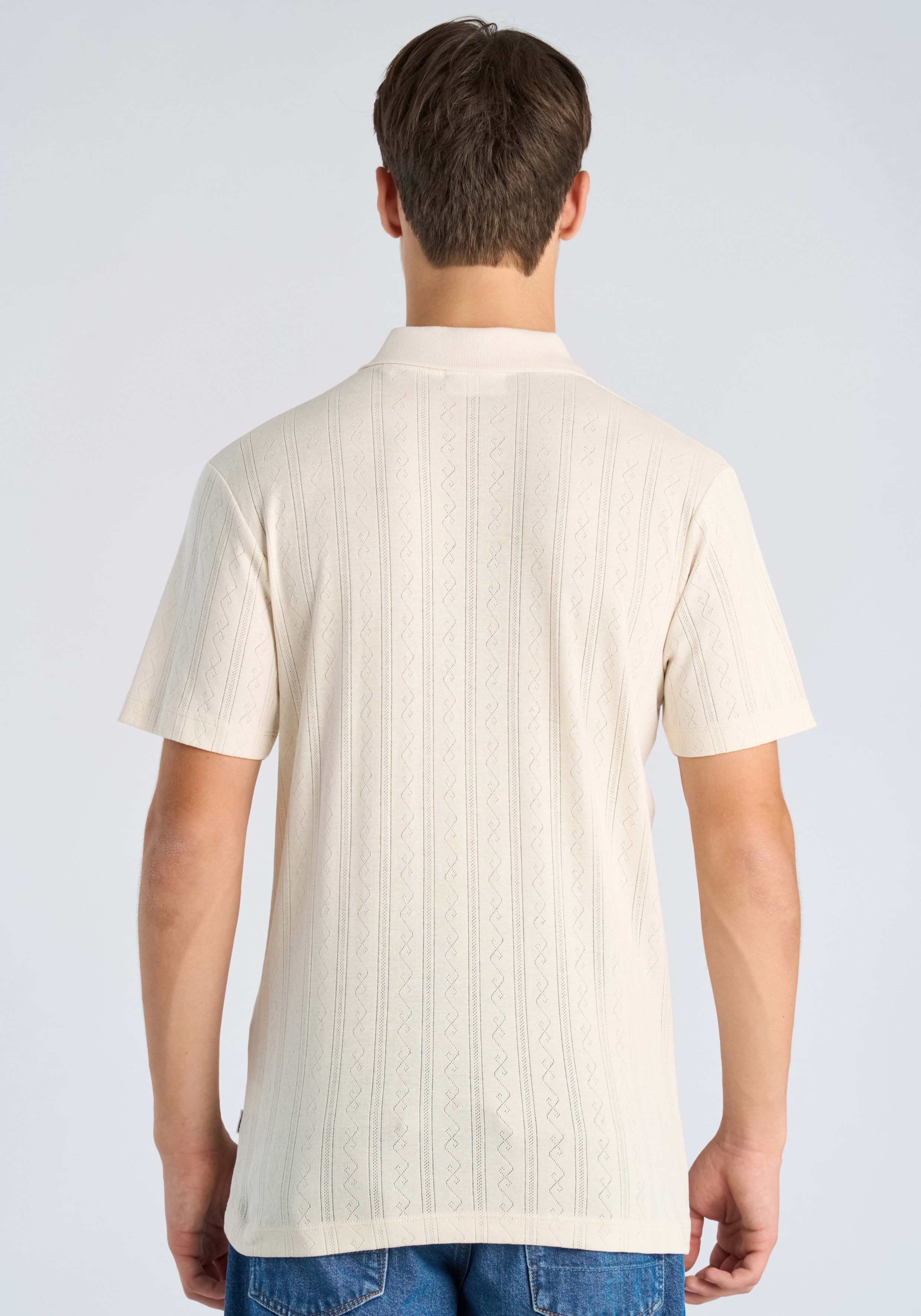 LINDBERGH Poloshirt Sommer-Polo mit feiner Strickstruktur – Bild 2 von 5