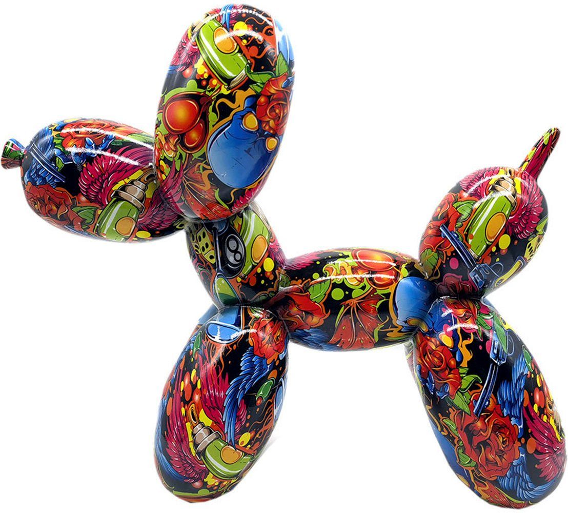 Casablanca by Gilde Tierfigur Ballon Hund Street Art (1 St), Farbenfrohes Urban-Design aus Kunstharz