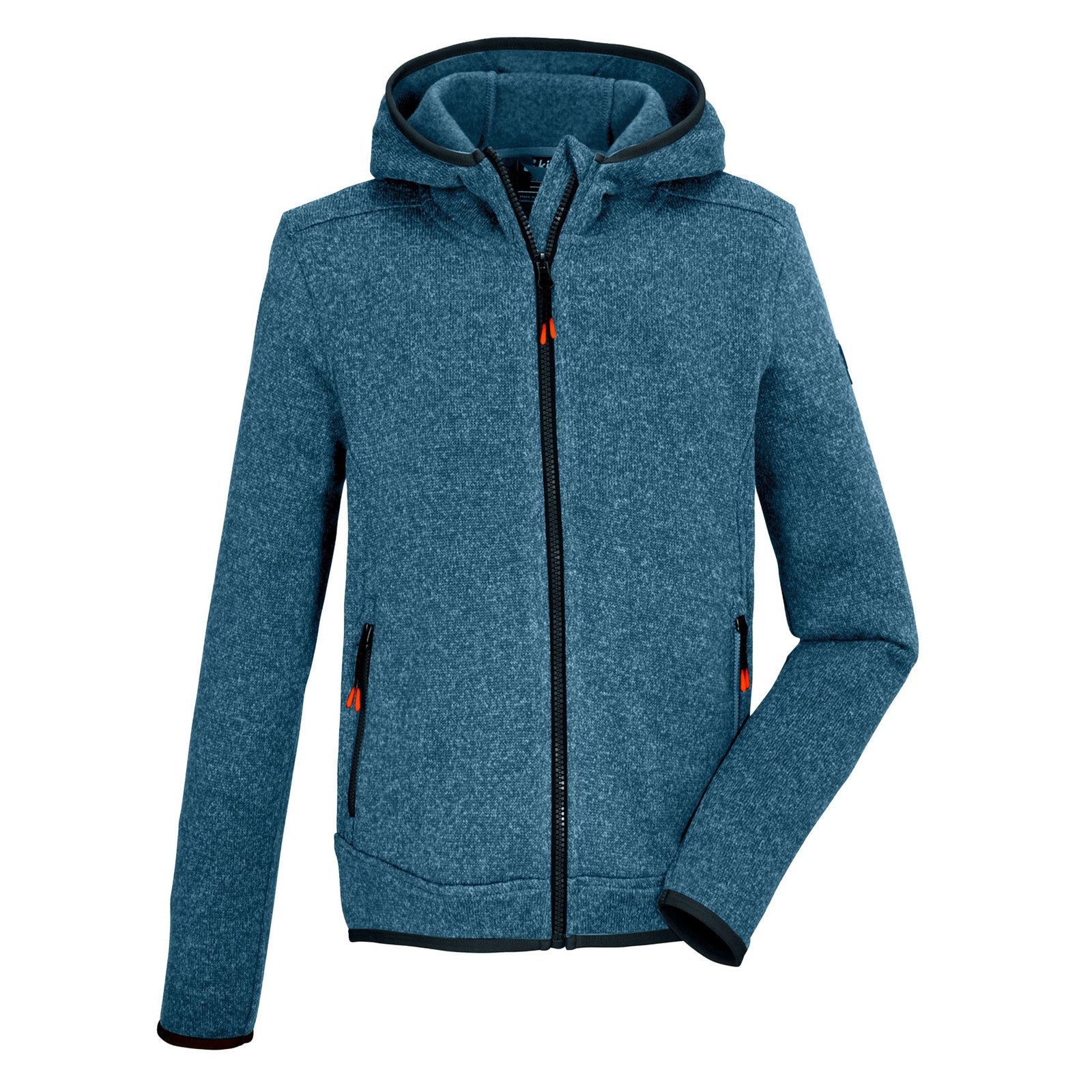 Killtec Strickfleecejacke Boys Knitfleece Jacket mit unterlegtem Reißverschluss