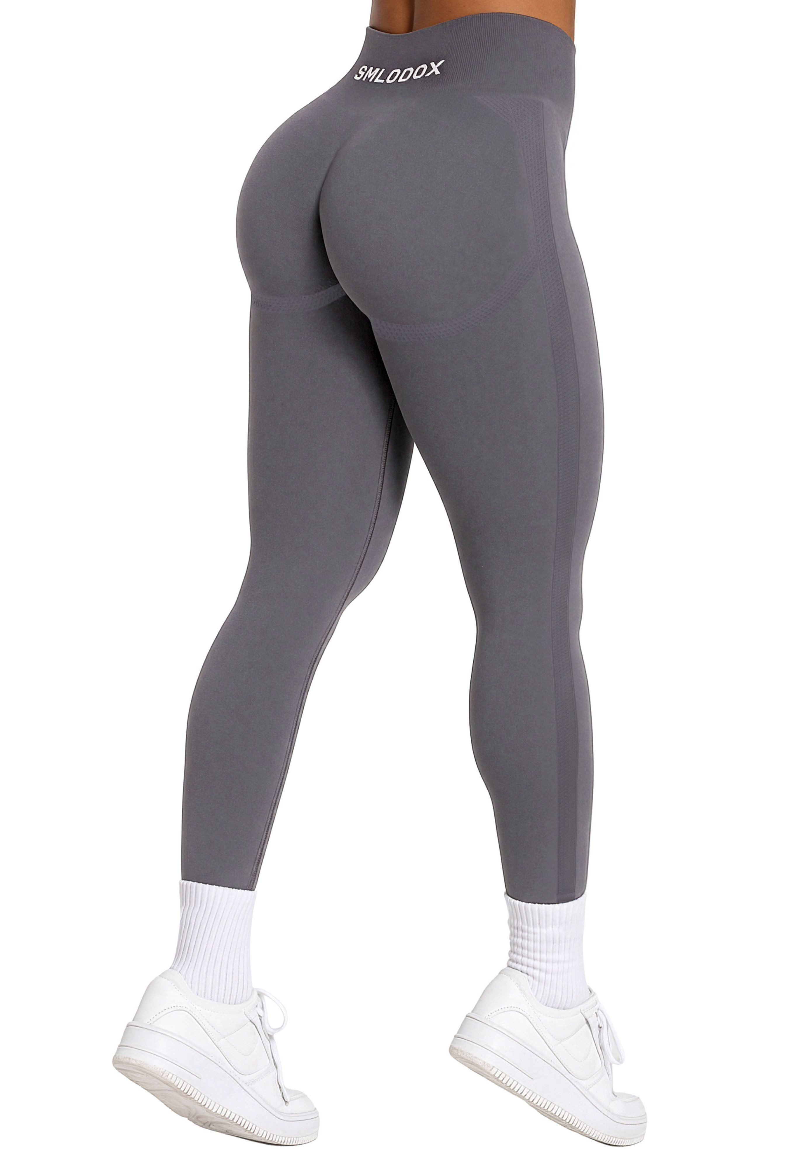 Smilodox Leggings Cetrina, Push Up Scrunch Leggings mit Schriftzug Fitness günstig online kaufen