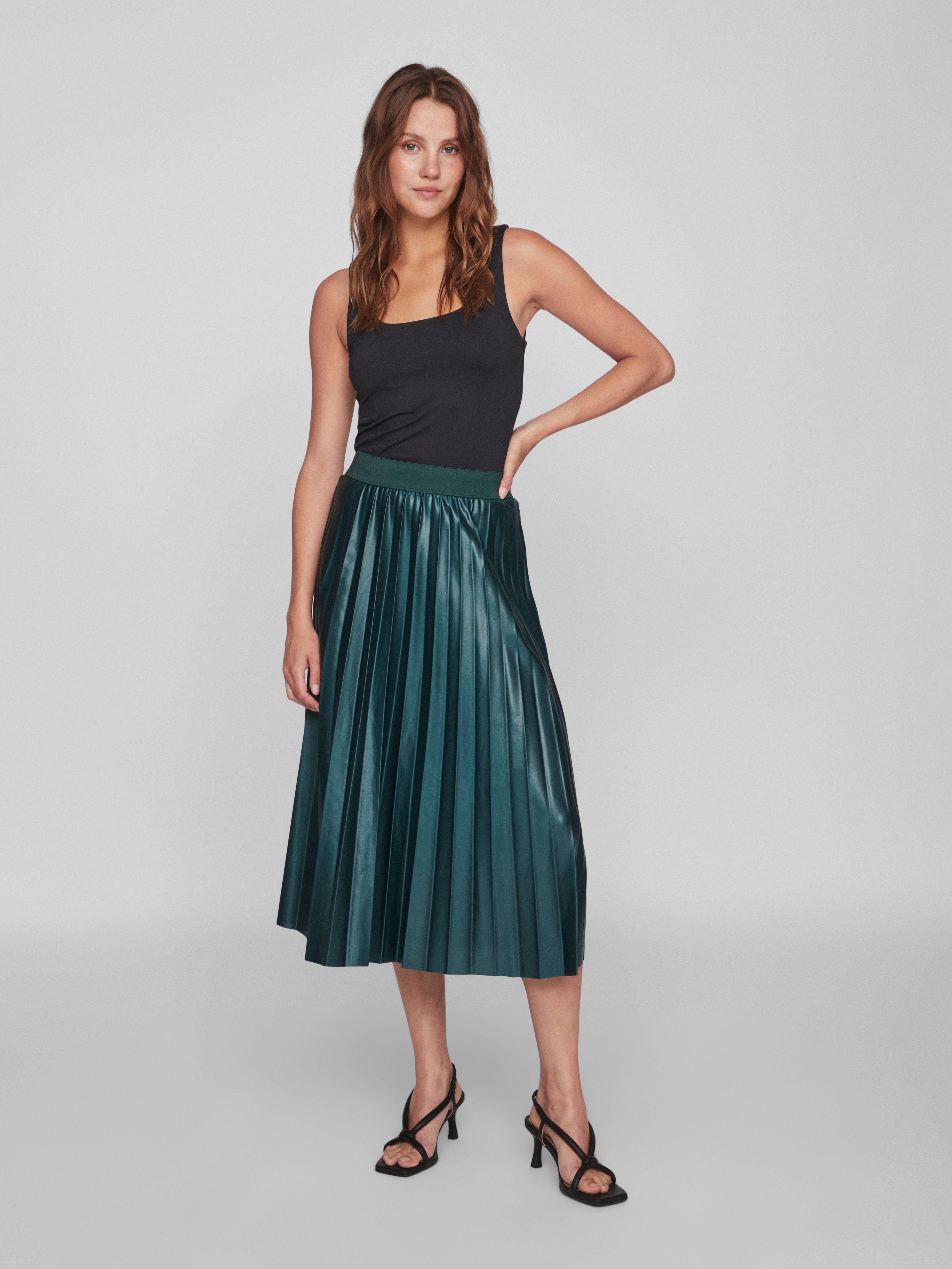 Vila Plisseerock VINITBAN SKIRT - NOOS Materialmix