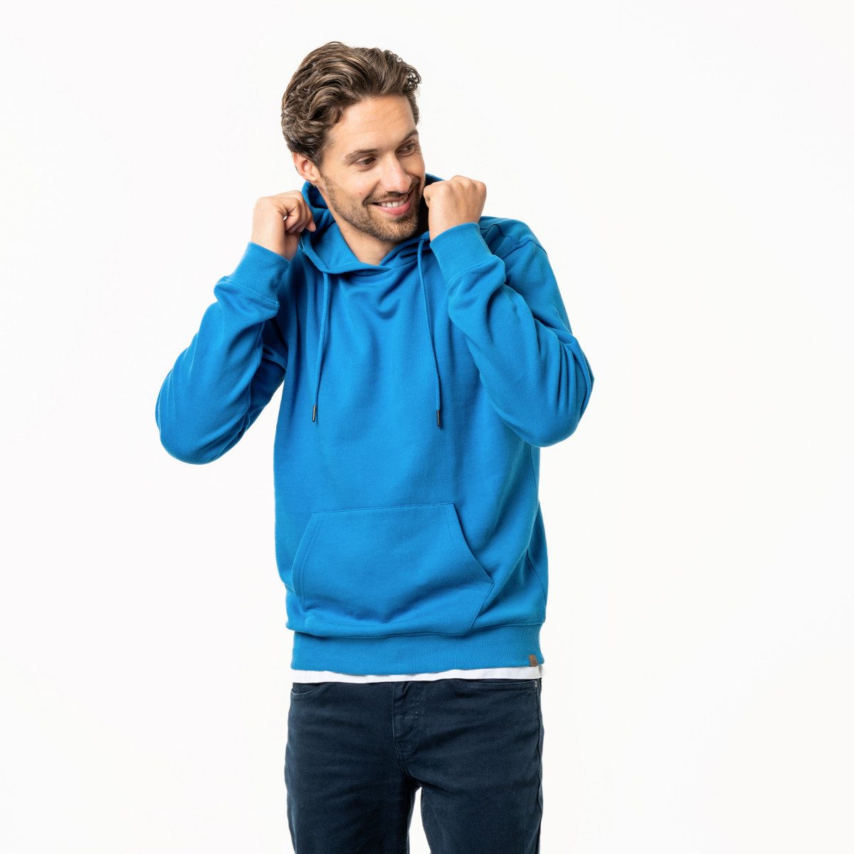 LIVING CRAFTS Kapuzenpullover SASSO GOTS zertifiziert
