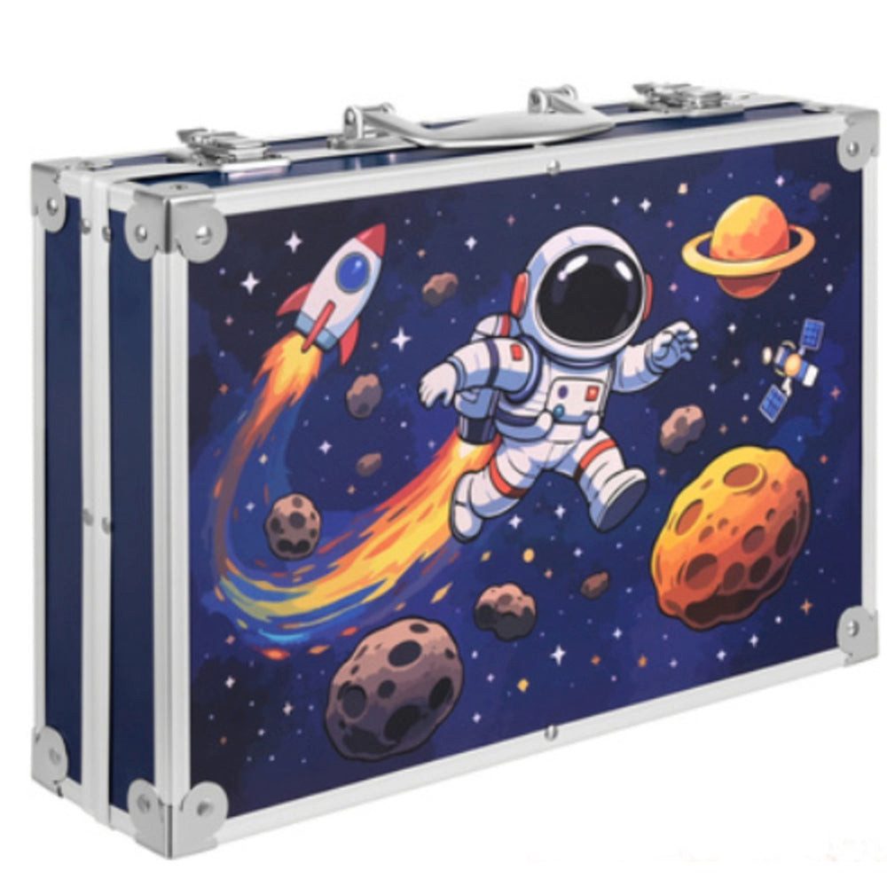 MAALEO Malstift Maaleo Malset Kinder Malkoffer Astronaut 145 Teile mit Stiften und Far – Bild 5 von 5