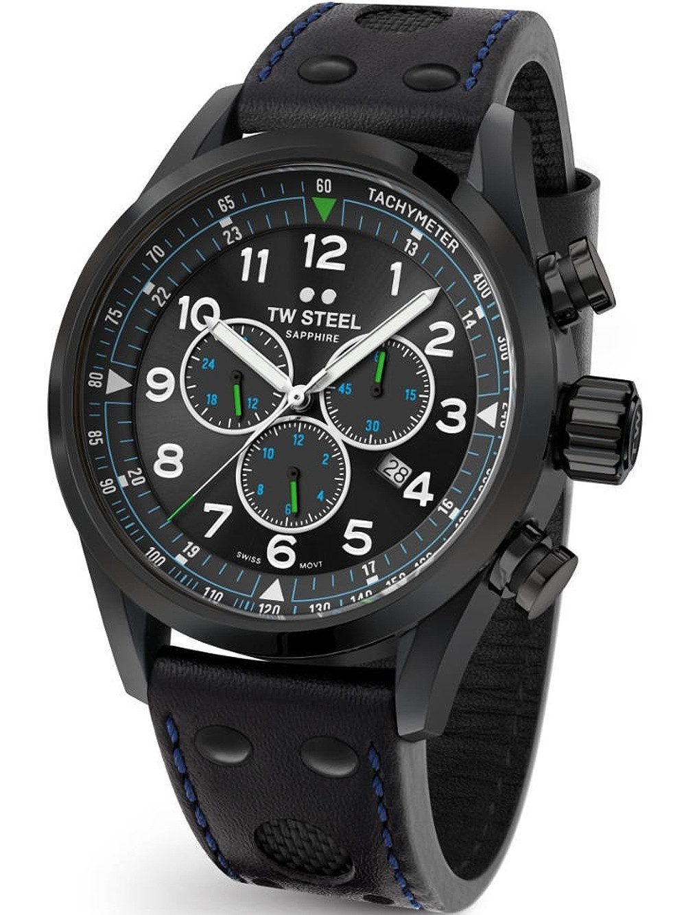 TW Steel Quarzuhr TW-Steel SVS306 Volante Chronograph Petter Solberg Herrenuhr 48mm 10AT TW-Steel SVS306 Volante Chronograph Petter Solberg Herrenuhr 48mm 10ATM