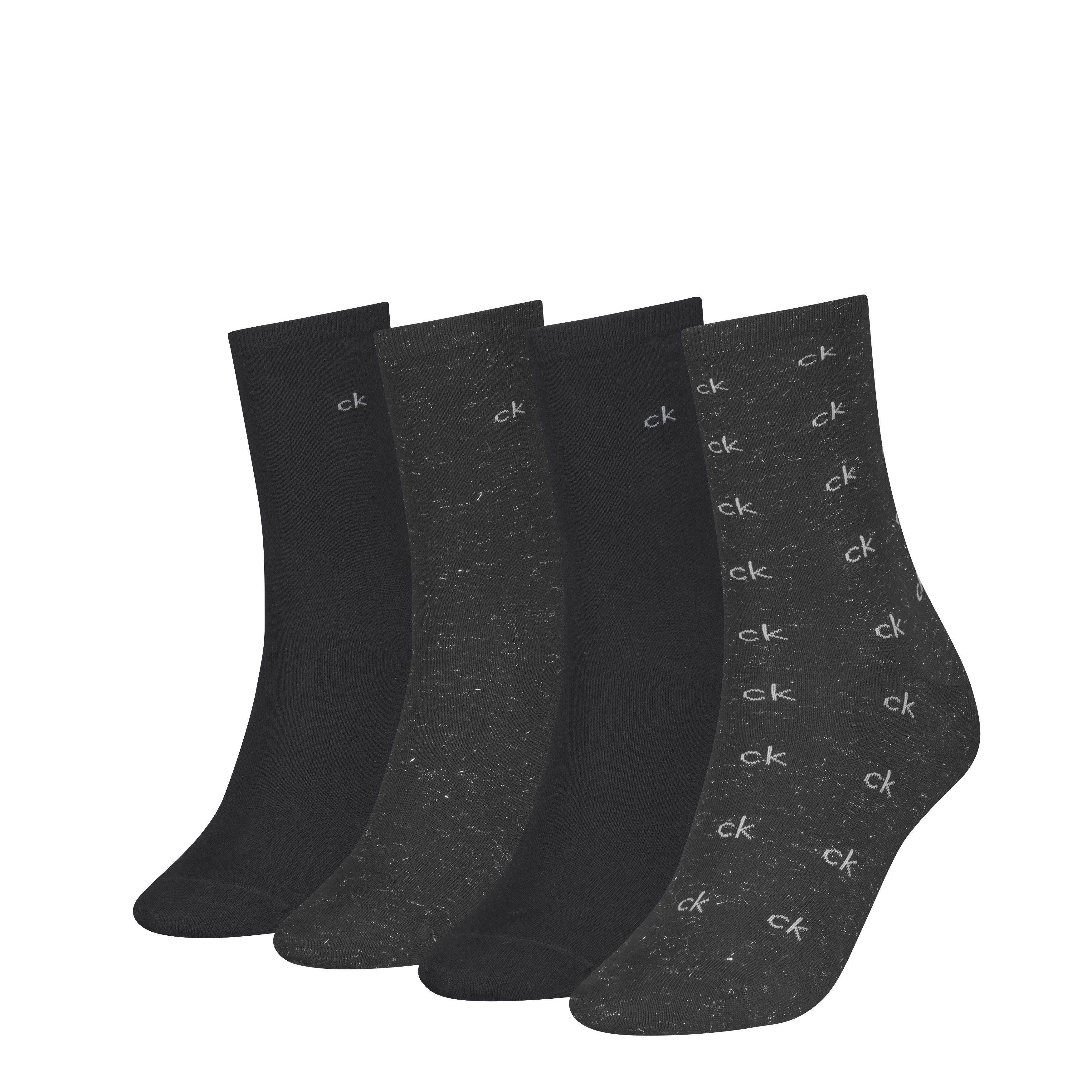 Calvin Klein Socken CK WOMEN SOCK 4P GIFTING AOP (4 Paar)