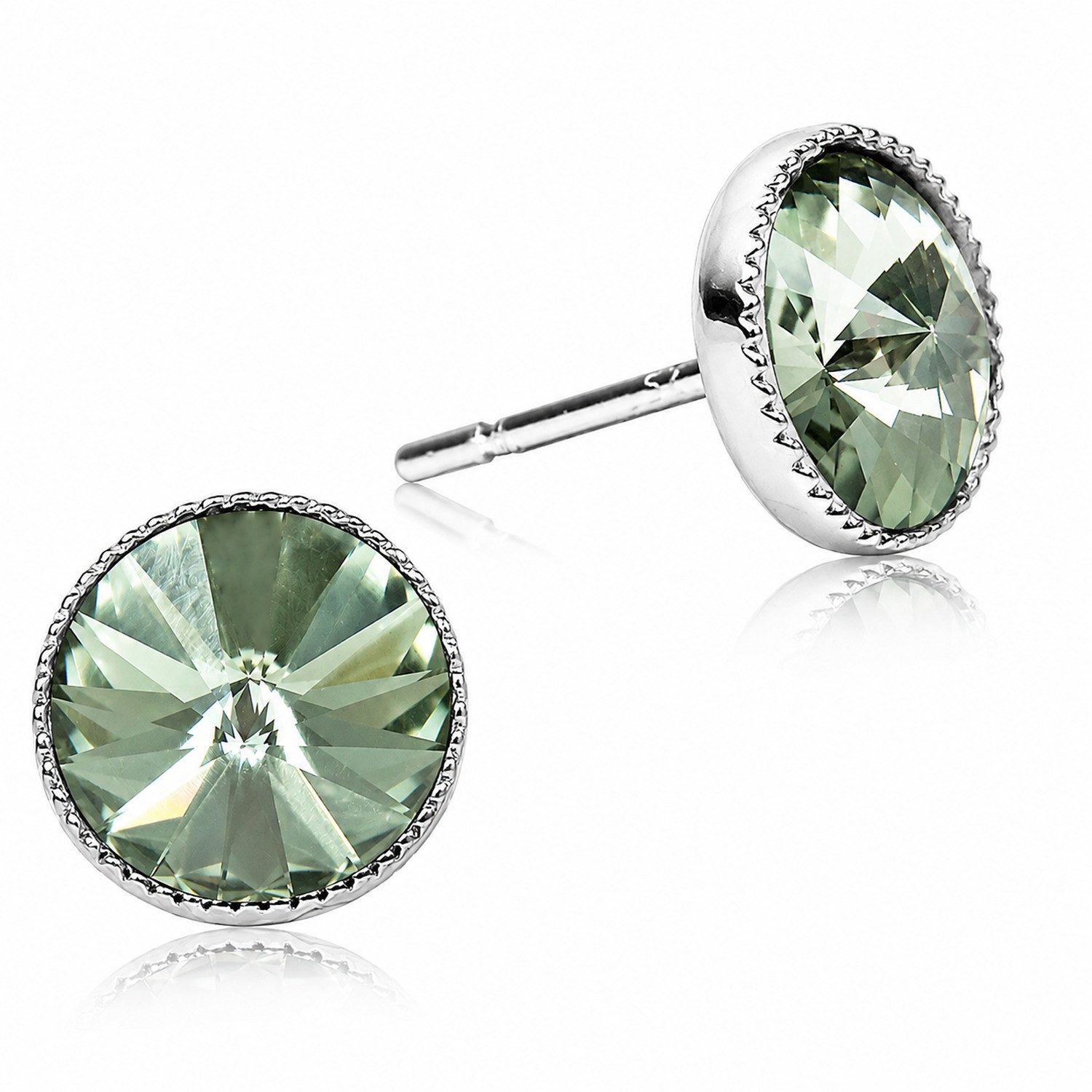 LUISIA® Paar Ohrstecker LUISIA® Solitär Ohrstecker "Joy" mit Kristallen von Swarovski®, Viele Farben verfügbar