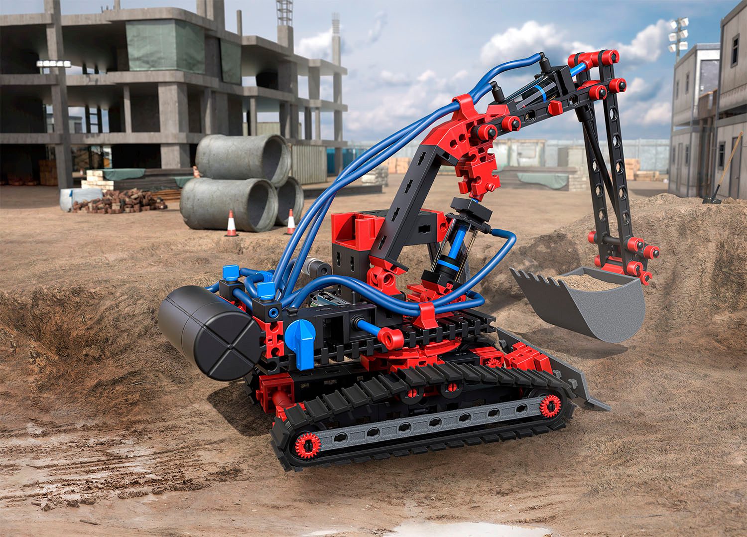 fischertechnik Profi Pneumatic Power Konstruktions-Spielset, (210 St)