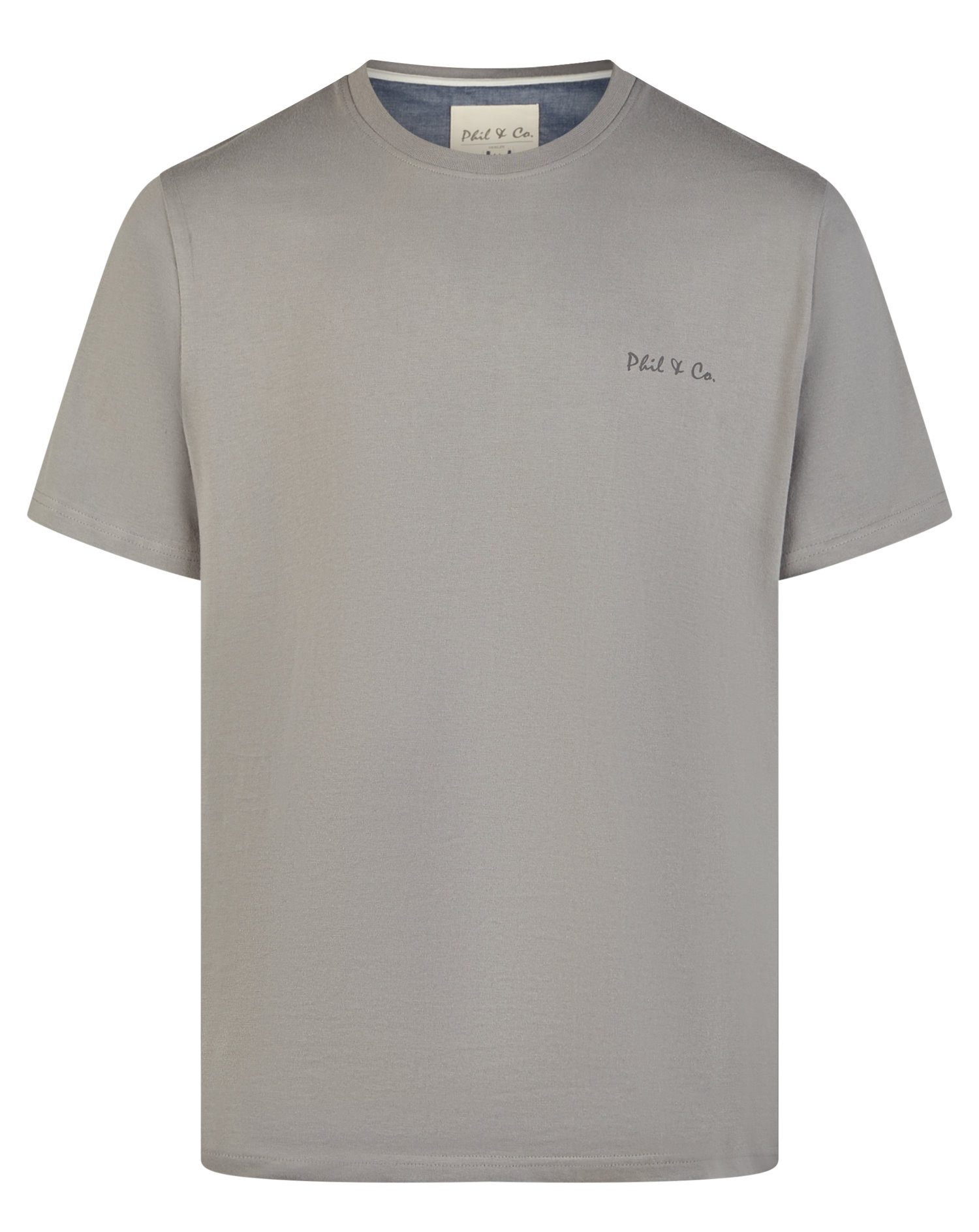 Phil & Co. Pyjamaoberteil Herren Pyjamashirt kurzer Arm (1-tlg) Baumwolle