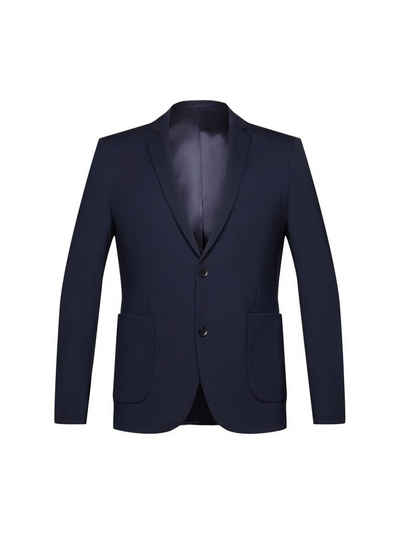 Esprit Collection Anzugsakko Einreihiger Piqué-Jersey-Blazer