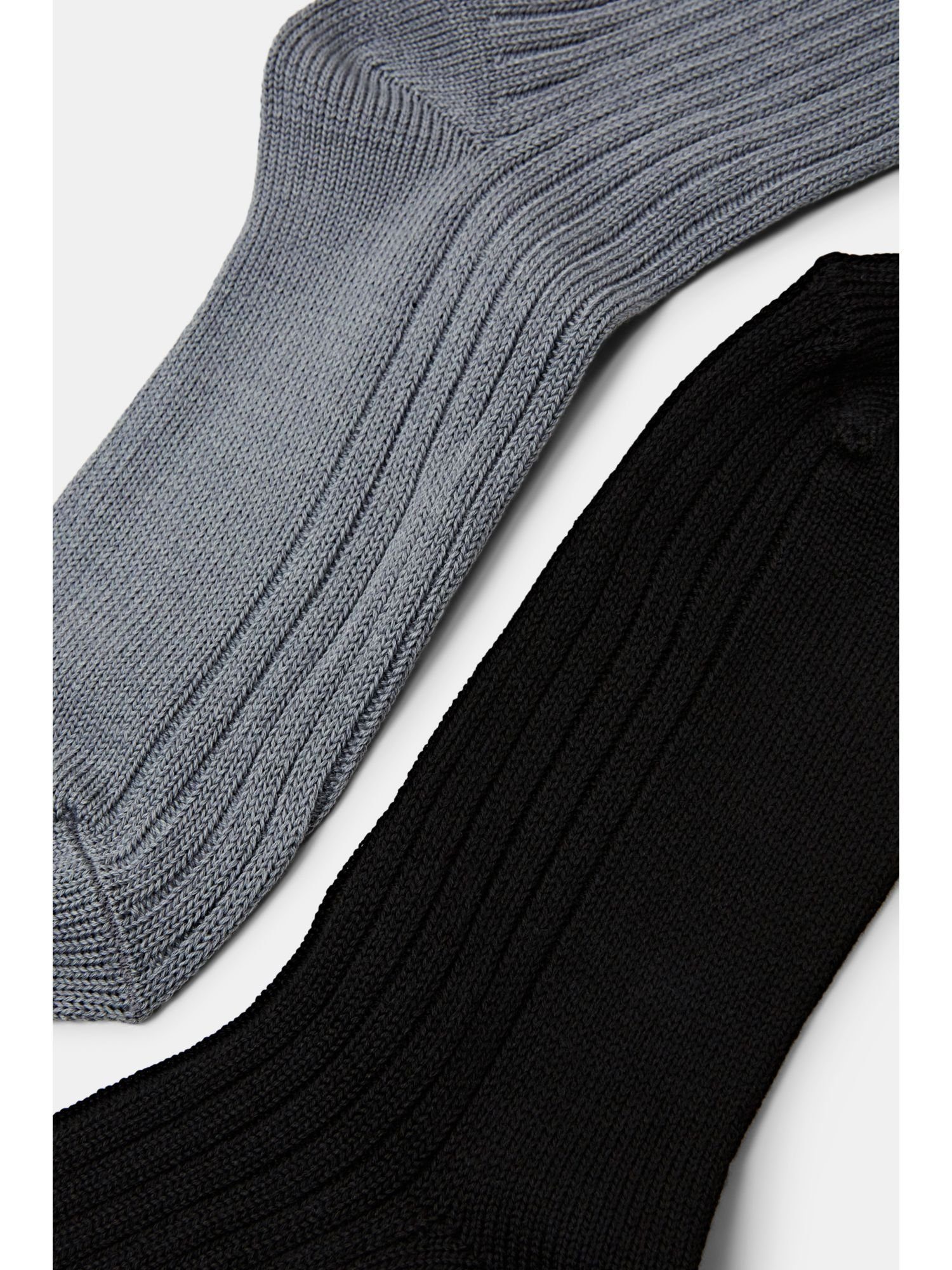 2er-Set Rippstricksocken Socken GREY/BLACK Esprit