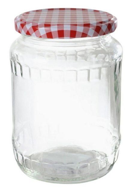 BURI Vorratsdose Einmachglas 720ml Vorratsglas Einweckglas Konservenglas Schraubdeckel, Glas