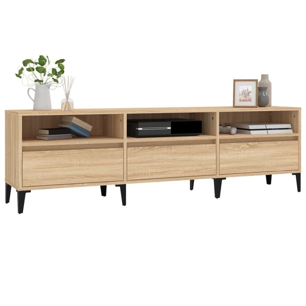 Sonoma-Eiche Holzwerkstoff furnicato TV-Schrank 150x30x44,5 cm