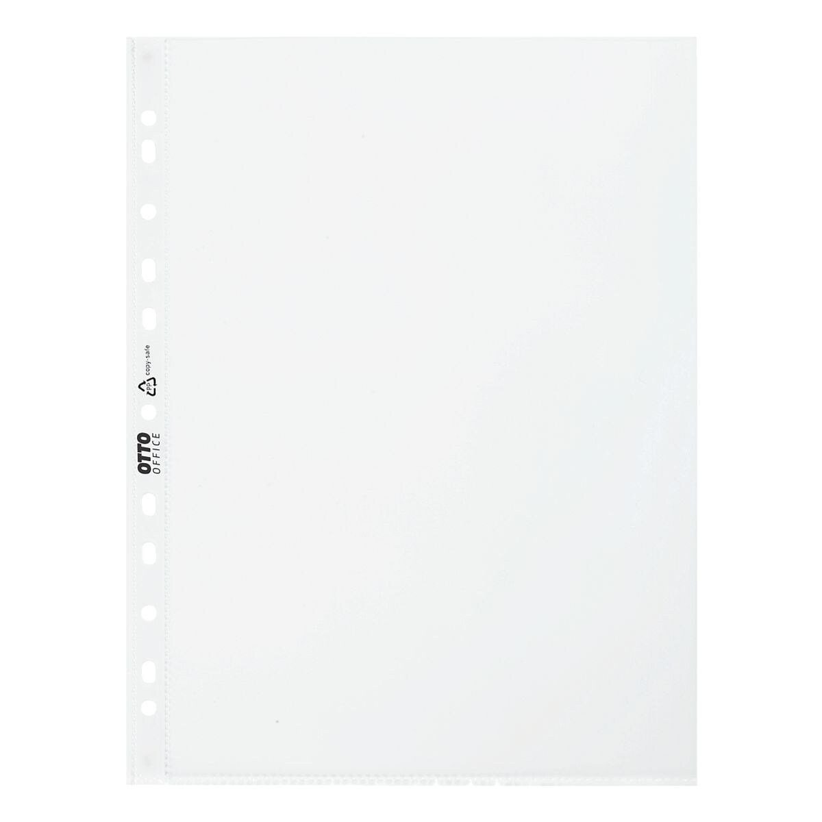 Otto Office Premium Prospekthülle Premium, 50 Stück, glasklar, Format A4 mit Multilochung, oben offen