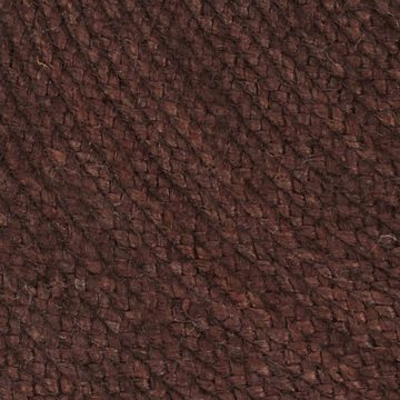 Teppich Handgefertigt Jute Rund 120 cm Braun, furnicato, Runde