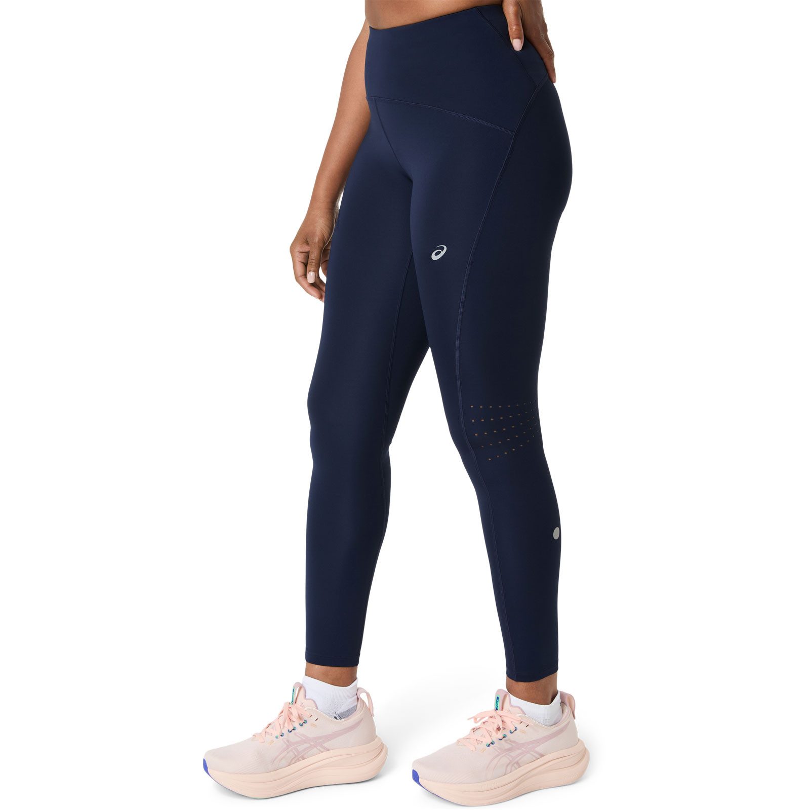 Asics Lauftights Road High Waist Tight Lady 2012C968-400 Mit vielen Taschen und Befestigungsmöglichkeiten