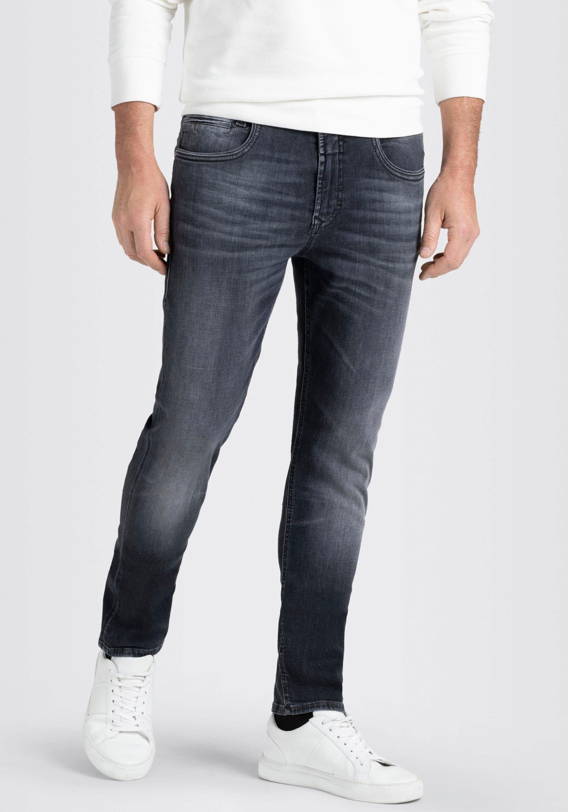 MAC Straight-Jeans Pipe, Denim hoher mit Elastizität Stretch Arne