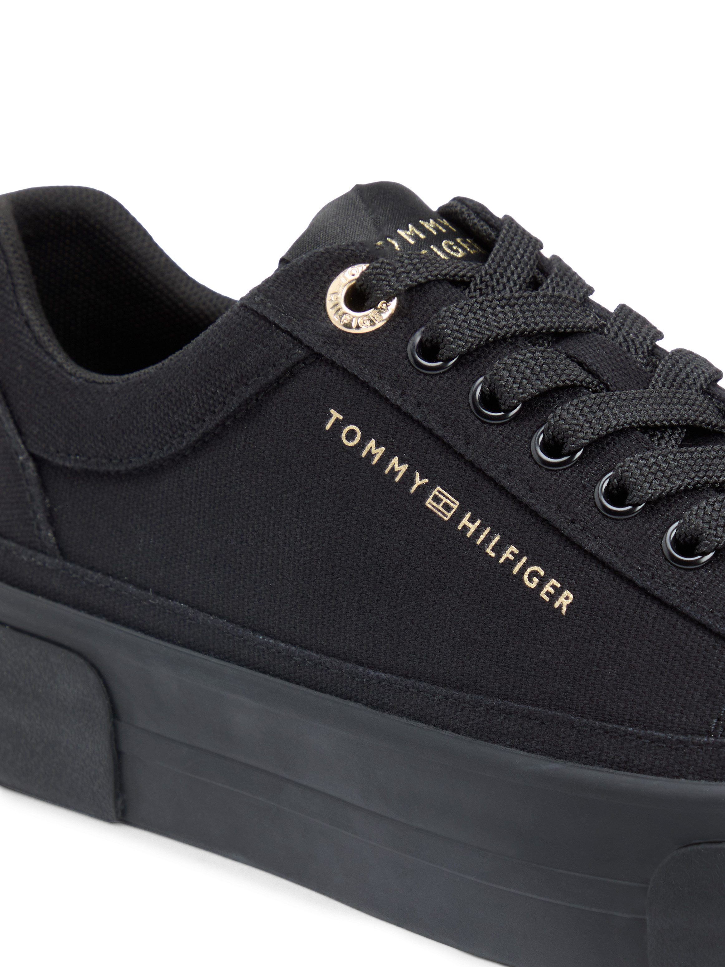 Tommy Hilfiger TH FOXING PLATFORM CANVAS Plateausneaker Freizeitschuh, Schn günstig online kaufen