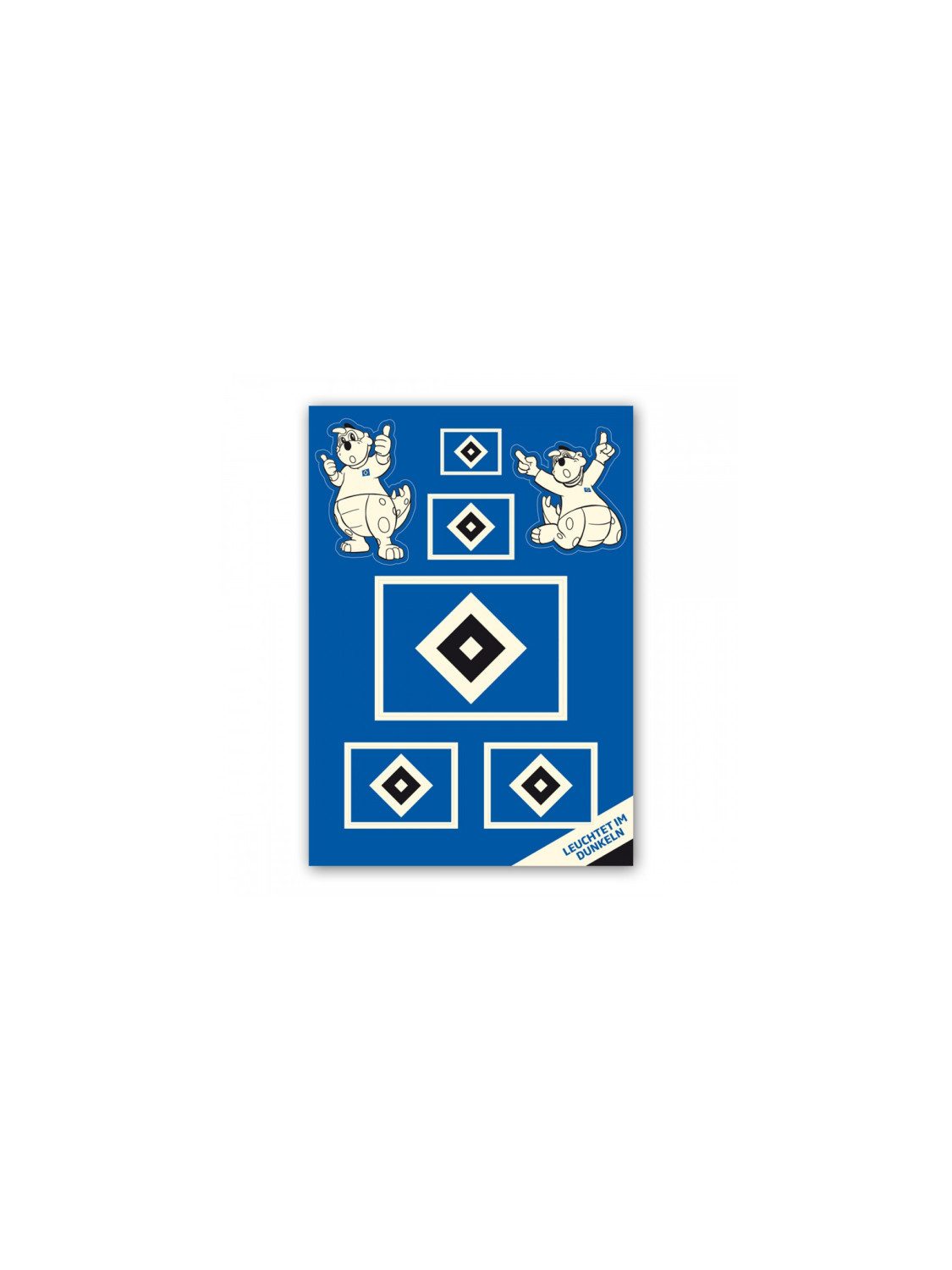 VertriebsArena GmbH Aufkleber HSV Aufkleber-Set "Nachleuchtend" – Bild 2 von 2