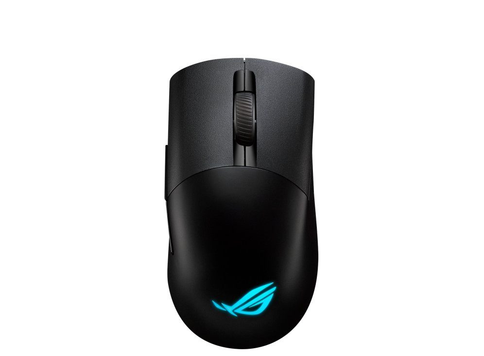 Asus Keris Wireless AimPoint RGB Gaming-Maus (Funk, kabelgebunden,  Bluetooth, optischer ROG AimPoint-Sensor 36.000 dpi schwarz), Sanfte und  schnelle Bewegungen: ROG Paracord und 100 % PTFE Mausfüße