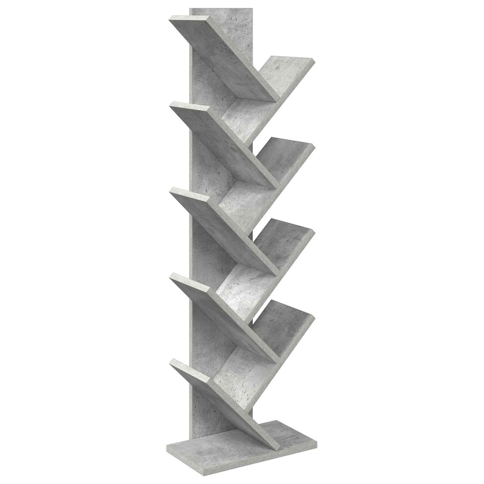 vidaXL Bücherregal Baumbücherregal 6-Stufig 30 x 18 x 100 cm Holzwerkstoff, 1-tlg.