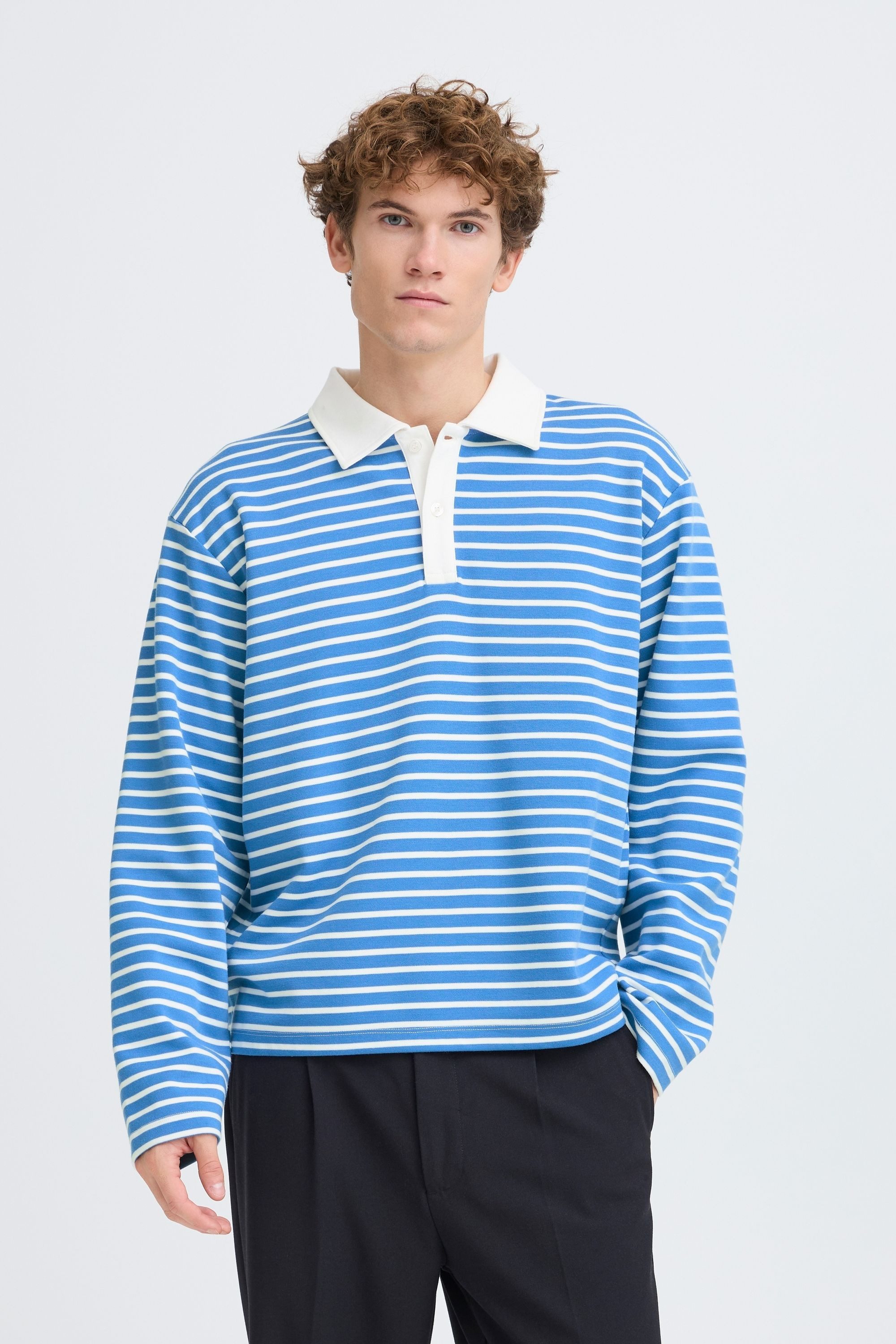 Casual Friday Sweatshirt CFPersson Klassisches Langarmhemd mit Brusttasche
