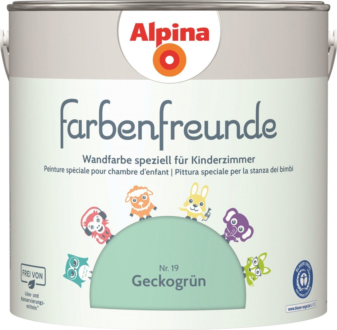 Alpina Wandfarbe Alpina Farbenfreunde Wandfarbe Nr. 19 geckogrün. € 36,29, (€ 14,52 pro 1 l).