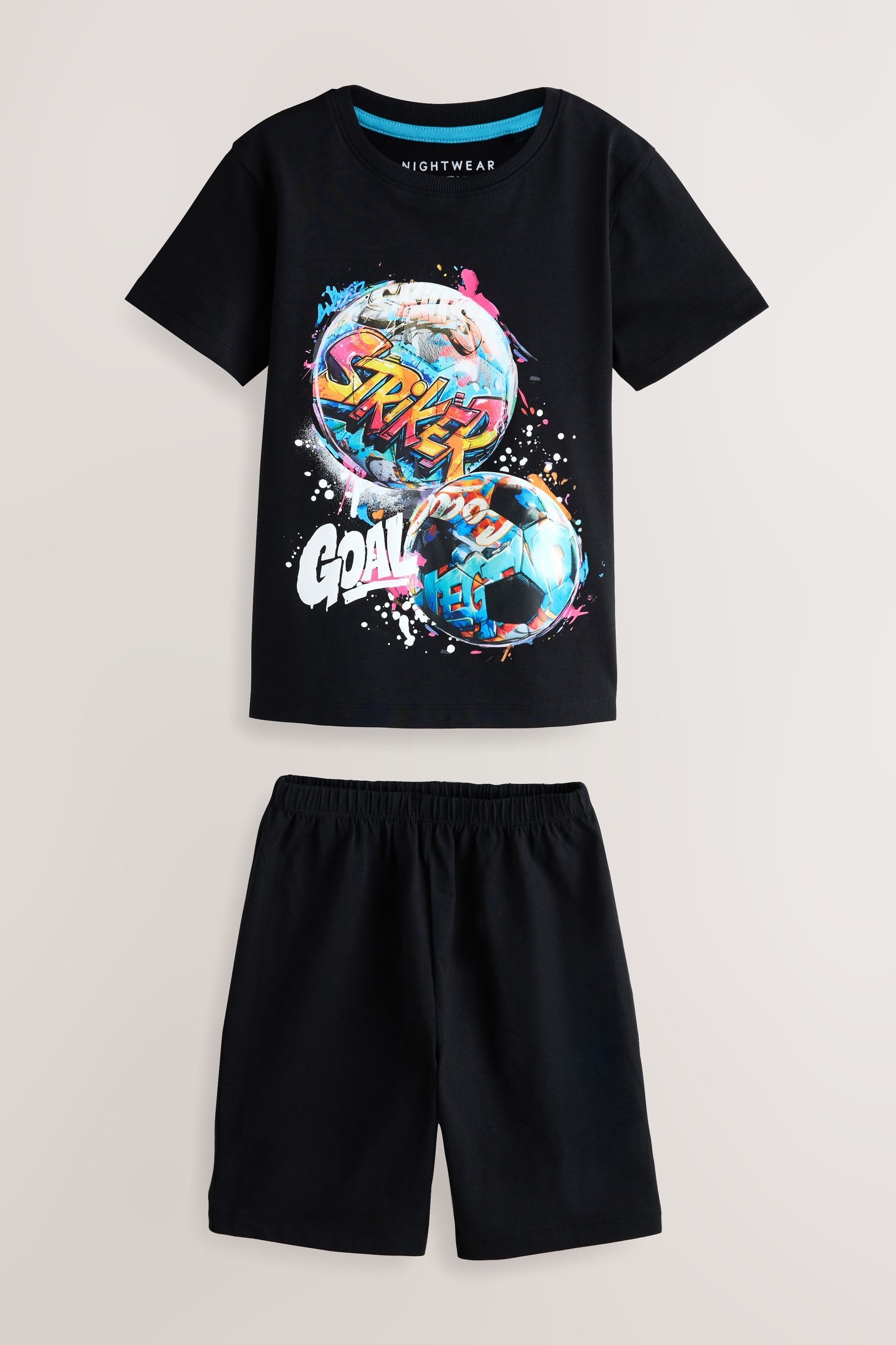 Next Pyjama 2er-Pack kurze Schlafanzüge aus 100 % Baumwolle (4 tlg) – Bild 5 von 5