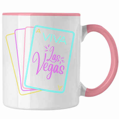 Trendation Tasse Trendation - Viva Las Vegas Tasse Geschenk Neon Retro 80er Jahre Geschenkidee