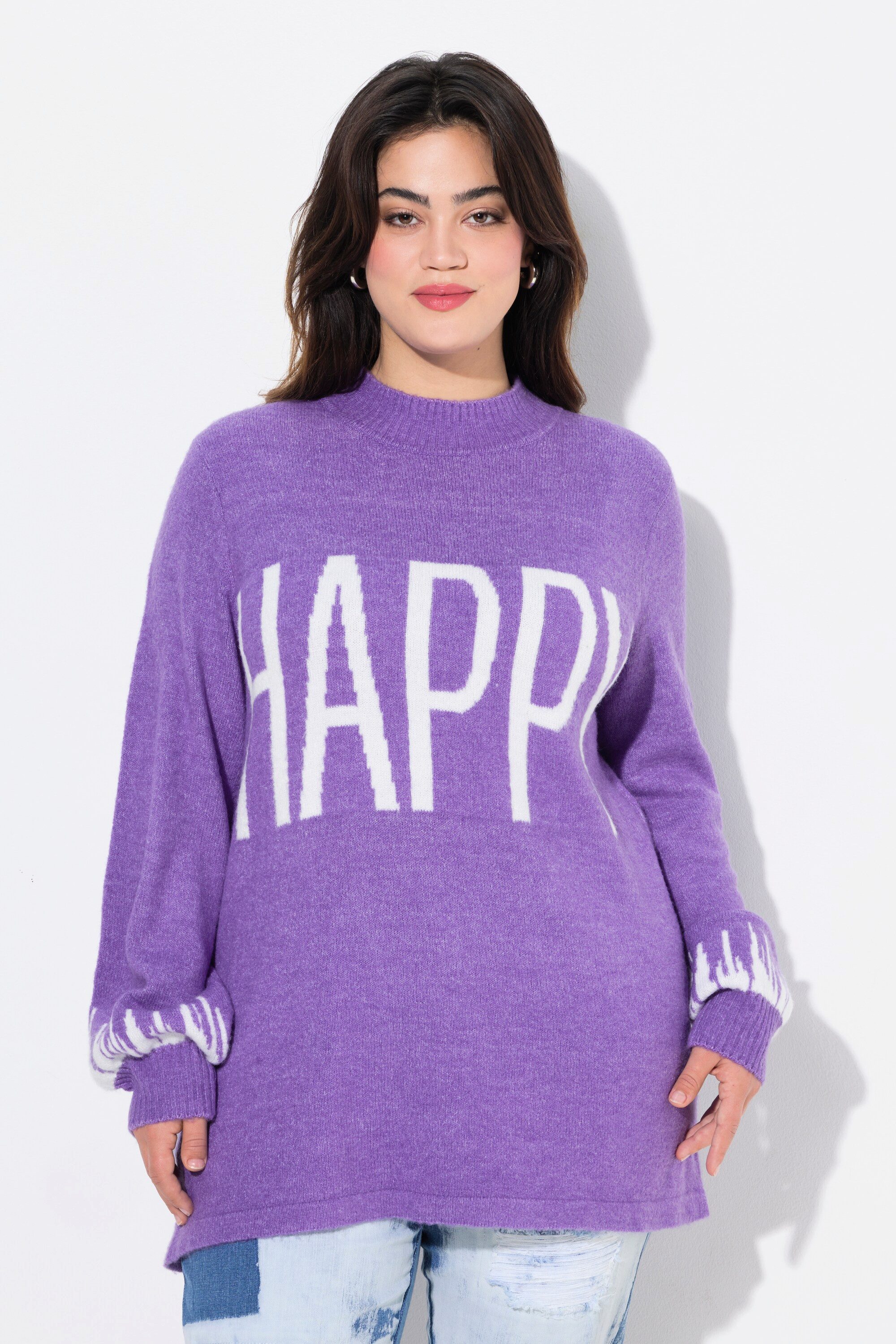 Angel of Style Rollkragenpullover Pullover HAPPY-Statement günstig online kaufen
