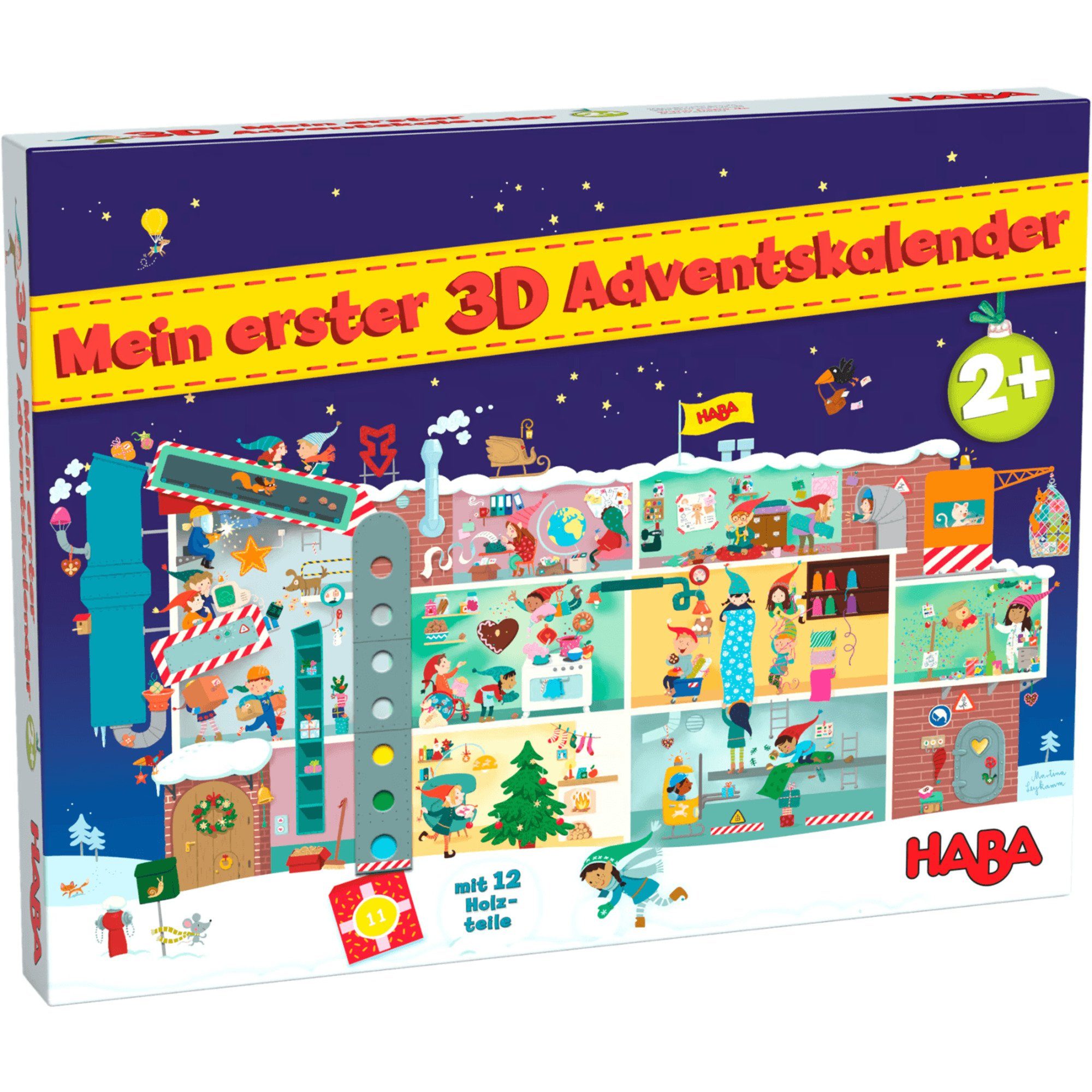 Haba Spielfigur Mein erster 3D-Adventskalender - In der Weihnachtsfabrik