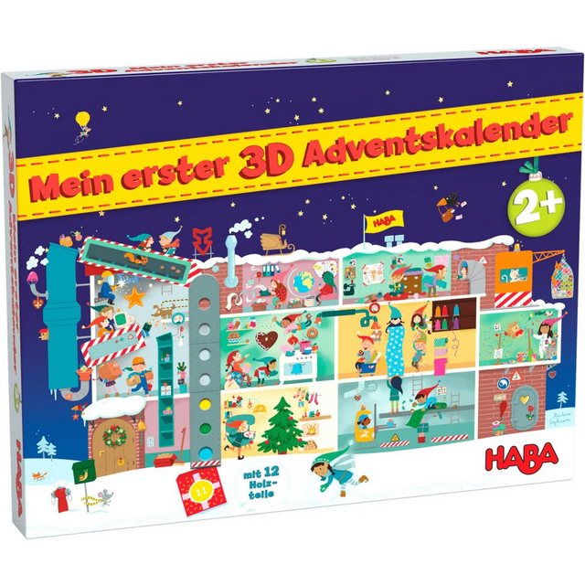 Haba Spielfigur Mein erster 3D-Adventskalender - In der Weihnachtsfabrik