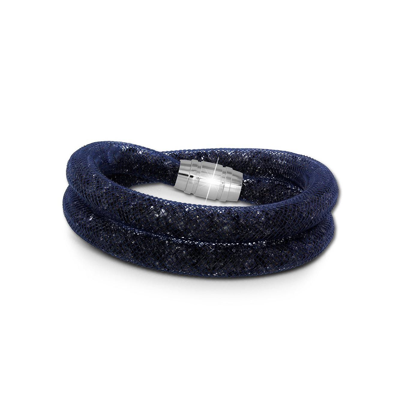 Farbe: blau SilberDream mit Arm-Schmuck SilberDream (Armband), Edelstahl-Verschluss, grau, blau Damenarmband Edelstahlarmband schwarz, Armband