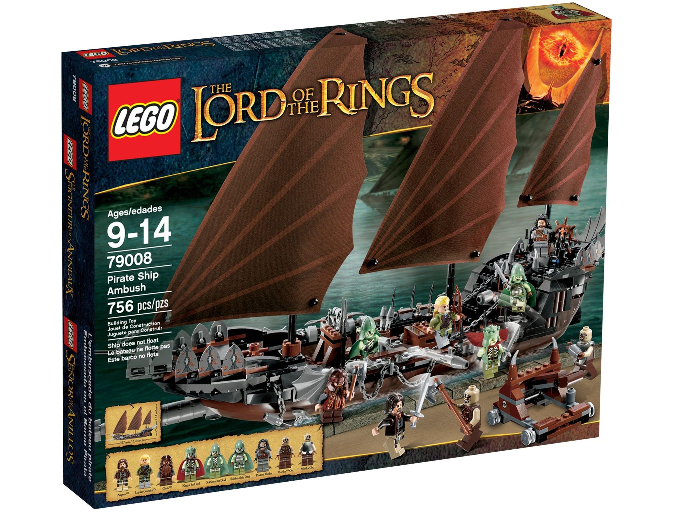 LEGO® LEGO Lord of the Rings 79008 Hinterhalt auf dem Piratenschiff Konstruktions-Spielset
