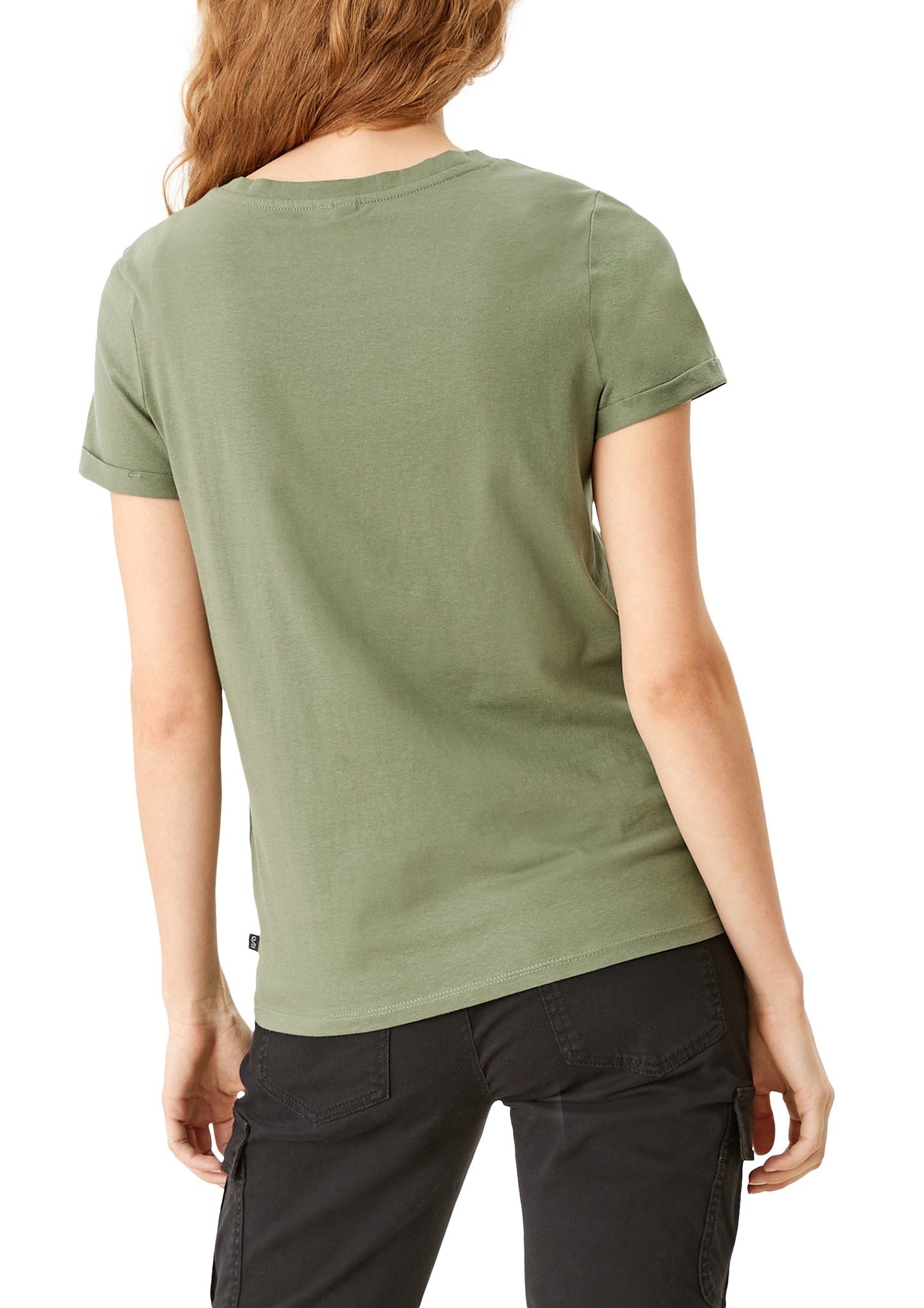 QS T-Shirt T-Shirt Grün