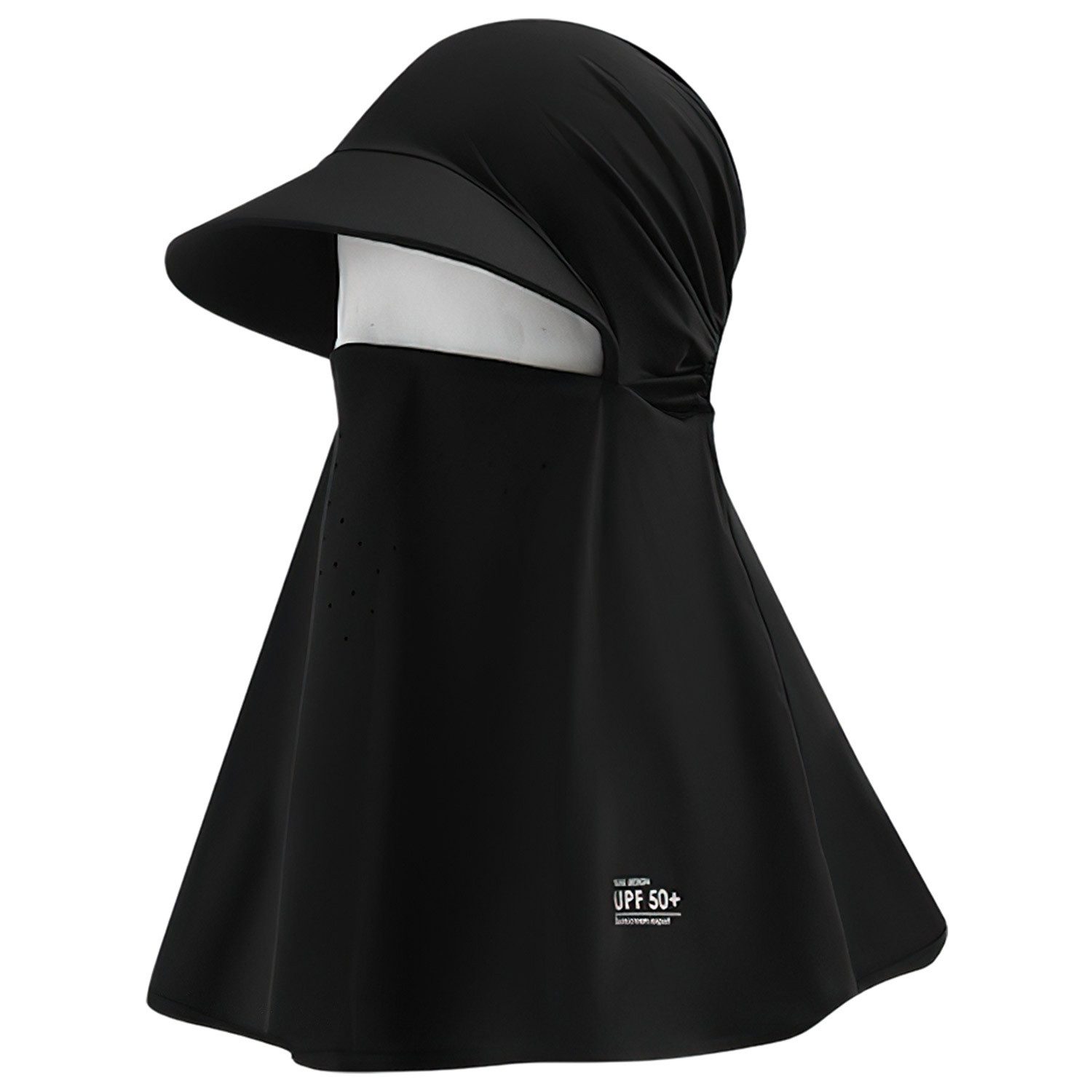 Refttenw Strohhut Sonnenschutz-Cape-Hut,Sonnenhüte Angelhut,UV-Schutz,Atmungsaktiv
