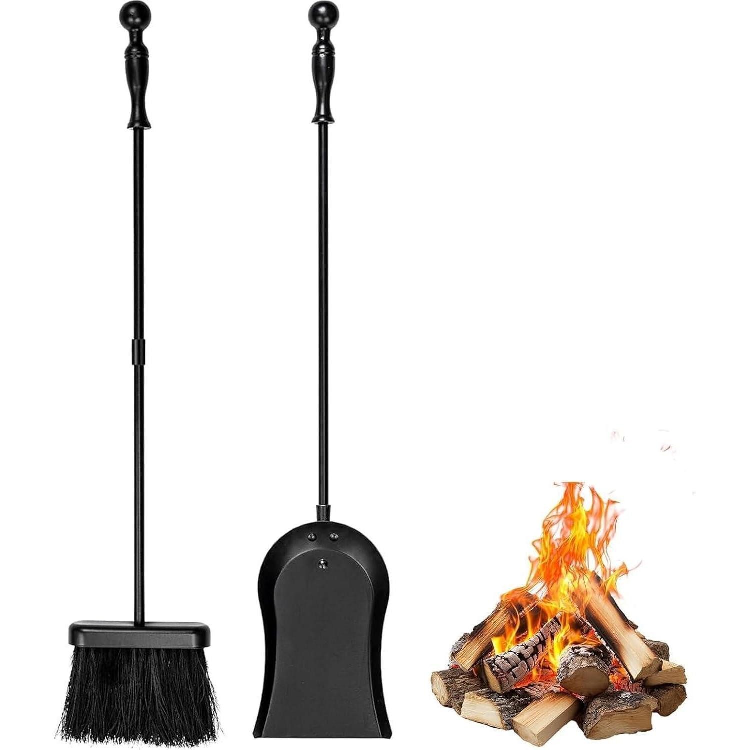 LuxusKollektion Kamingarnitur Kaminzubehör-Set 2-teilig 81cm Stahl, (1-St)