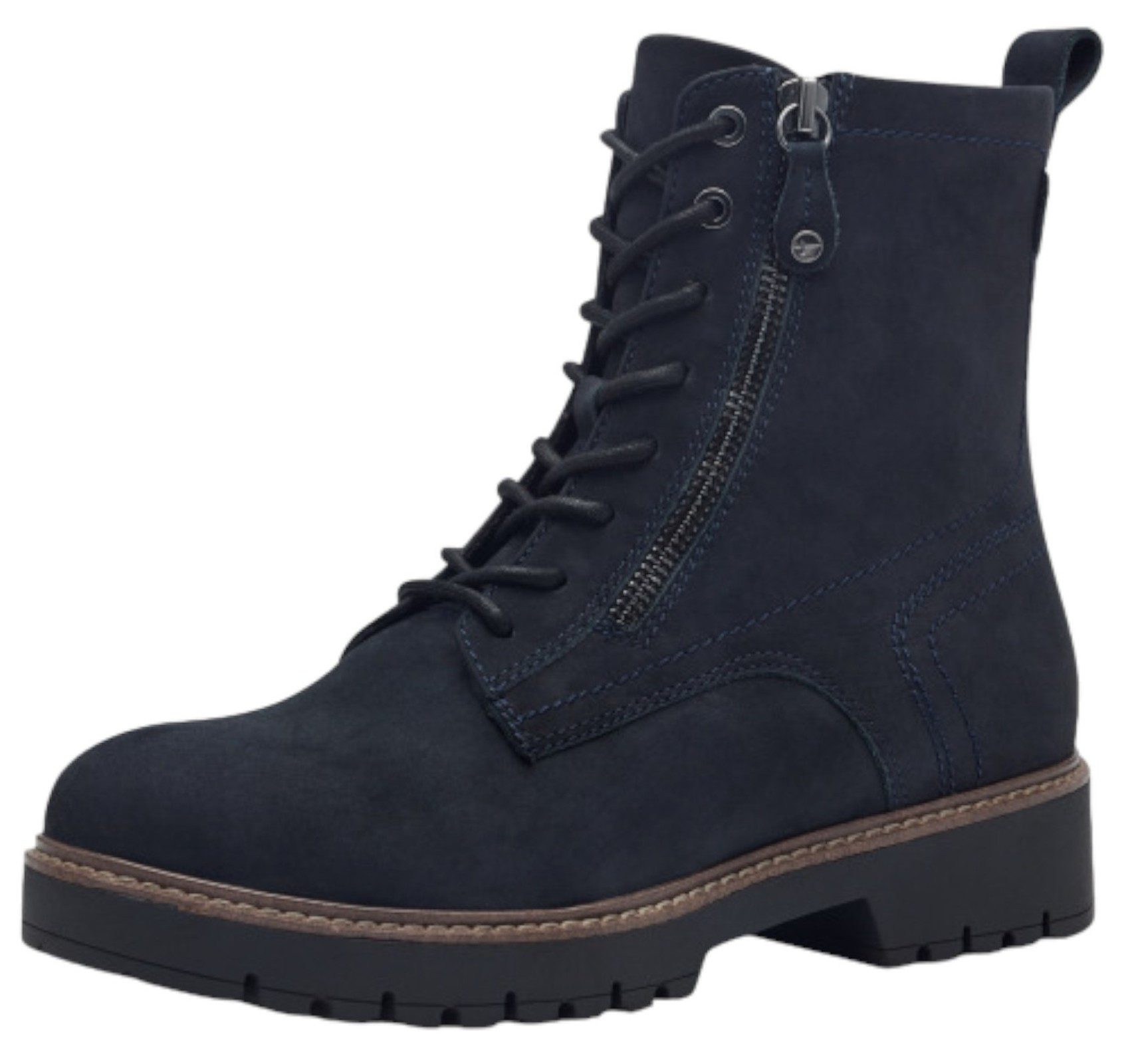 1-25207-43 805 Navy Stiefelette