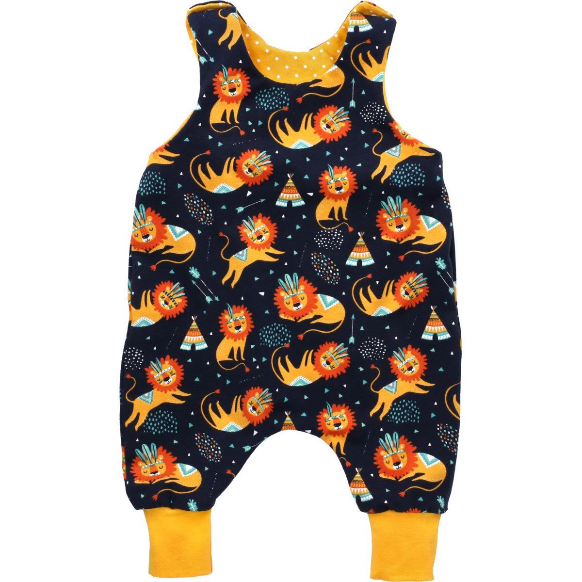 Strampler Handmade Löwe Unisex Kinder
