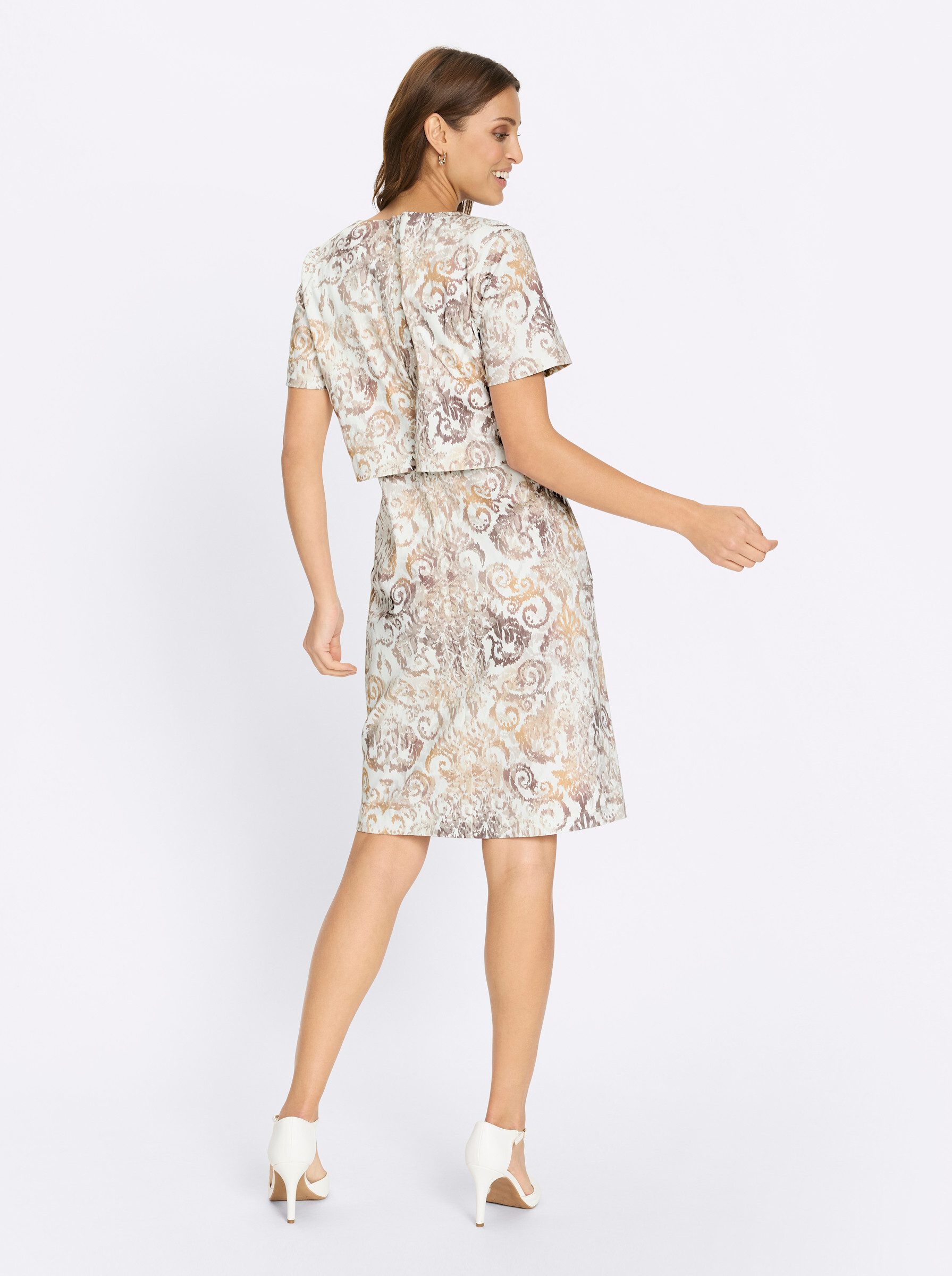 Witt Etuikleid Druck-Kleid Kurzarm