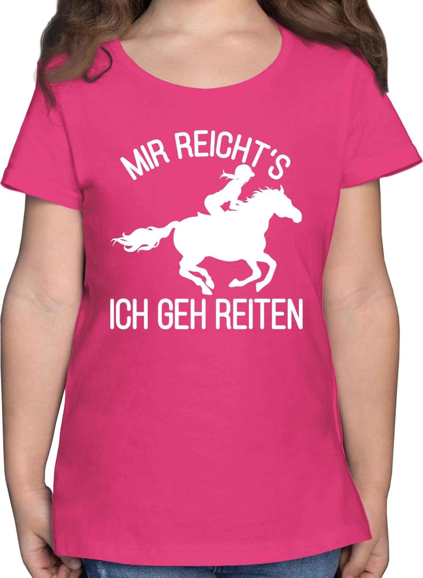 Shirtracer T-Shirt Mir reicht's ich geh Reiten Pferd