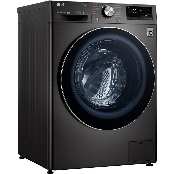 LG Waschmaschine F4WV708P2BA 8 kg 1400 U/min TurboWash® - Waschen in nur 39 Minuten