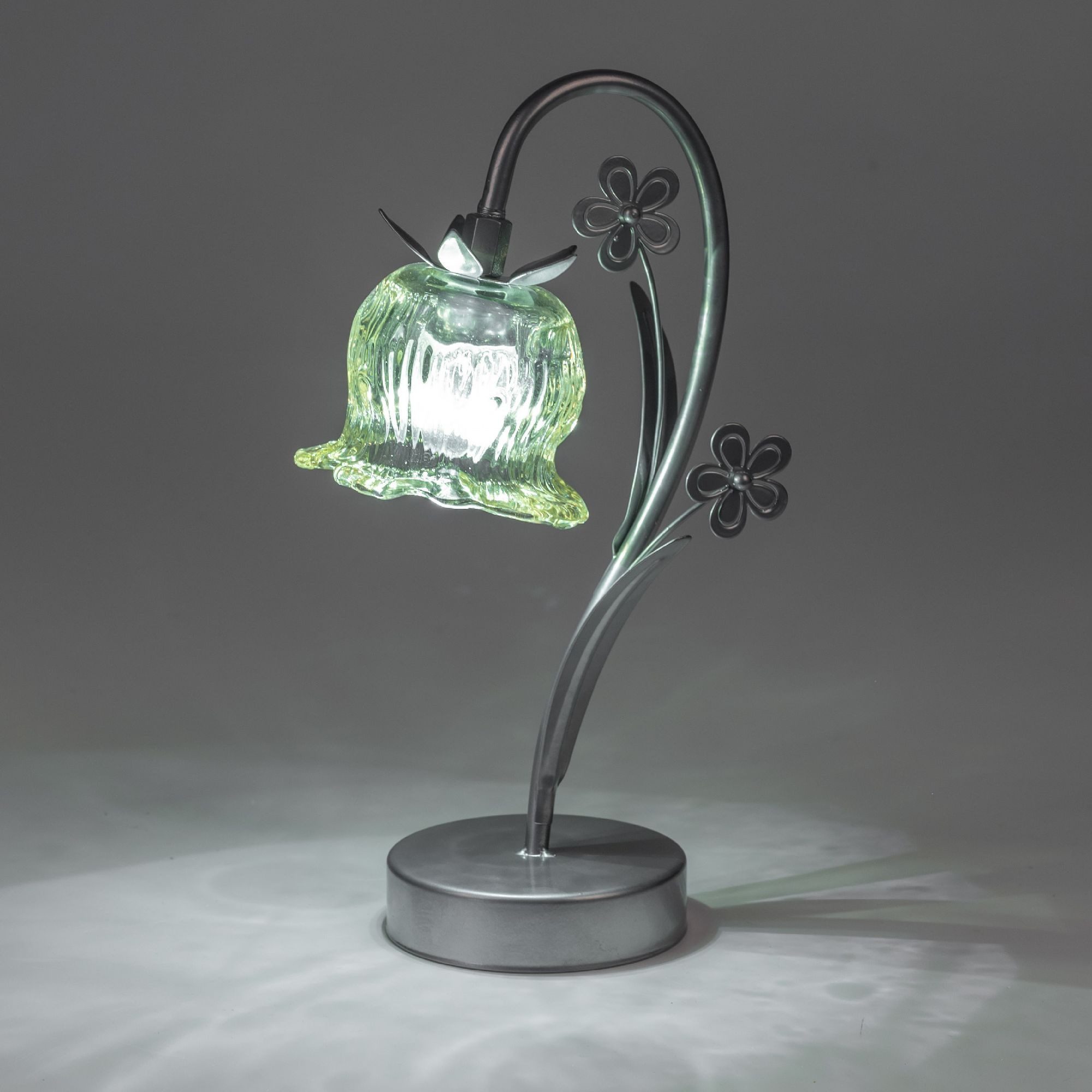 formano LED Tischleuchte Frühlingszeit, mit Timerfunktion, Grün, Motiv: Blume, Höhe: 31cm