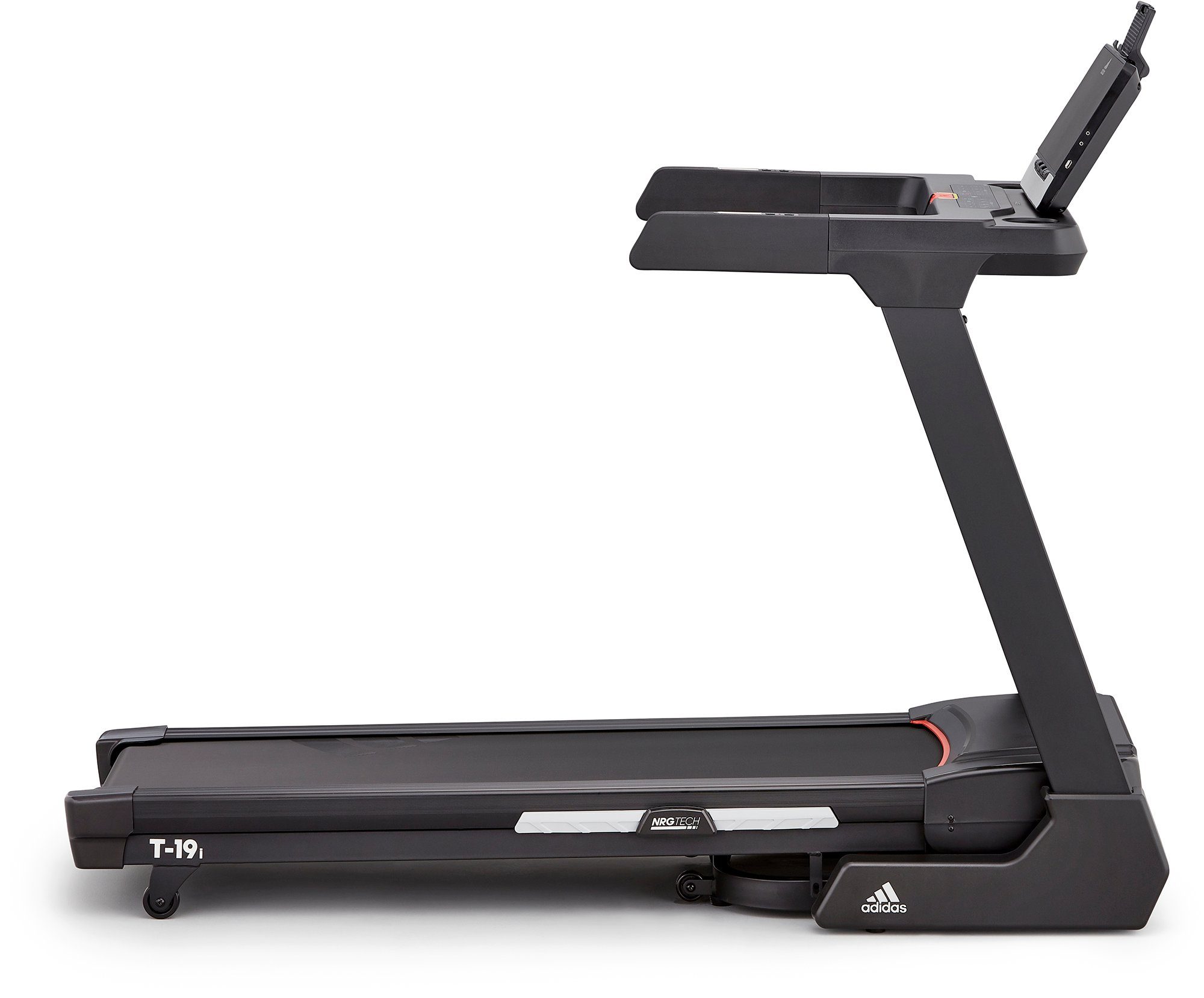 adidas Performance Laufband T-19i (mit LED-Display, klappbar, mit Bluetooth und App-Funktion), bis max. 18 km/h, klappbar, mit Steigung, 120 kg max. Benutzergewicht