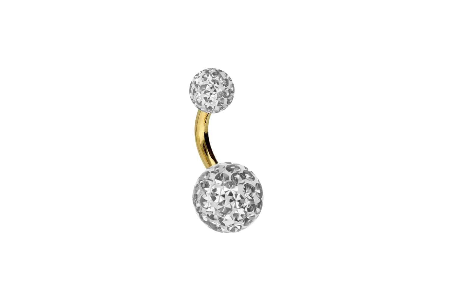 PIERCINGLINE Bauchnabelpiercing Titan Bananabell EPOXY-KUGELN (Bananabells günstig online kaufen