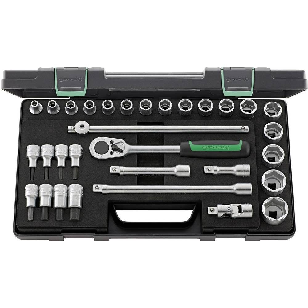 Stahlwille Steckschlüssel Steckschlüssel-Garnitur 1/2″ 31tlg