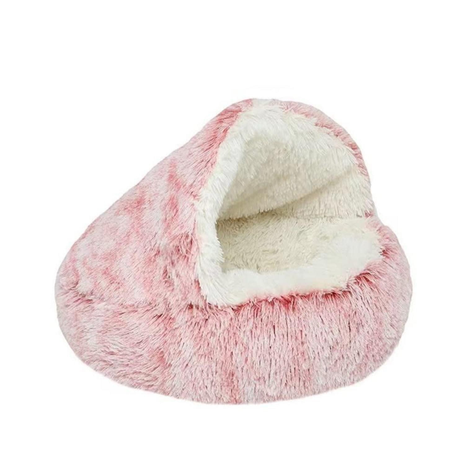 LuxusKollektion Tierkissen Katzen-Hundebett Plüsch Rosa 40cm