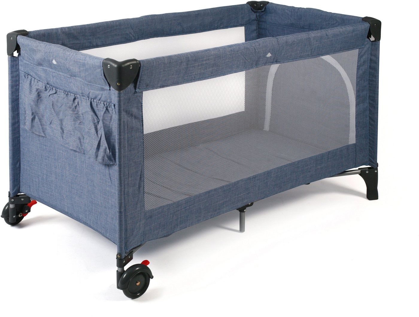 CHIC4BABY Baby-Reisebett »Luxus, Jeans Blue«, inkl. Transporttasche-HomeTrends