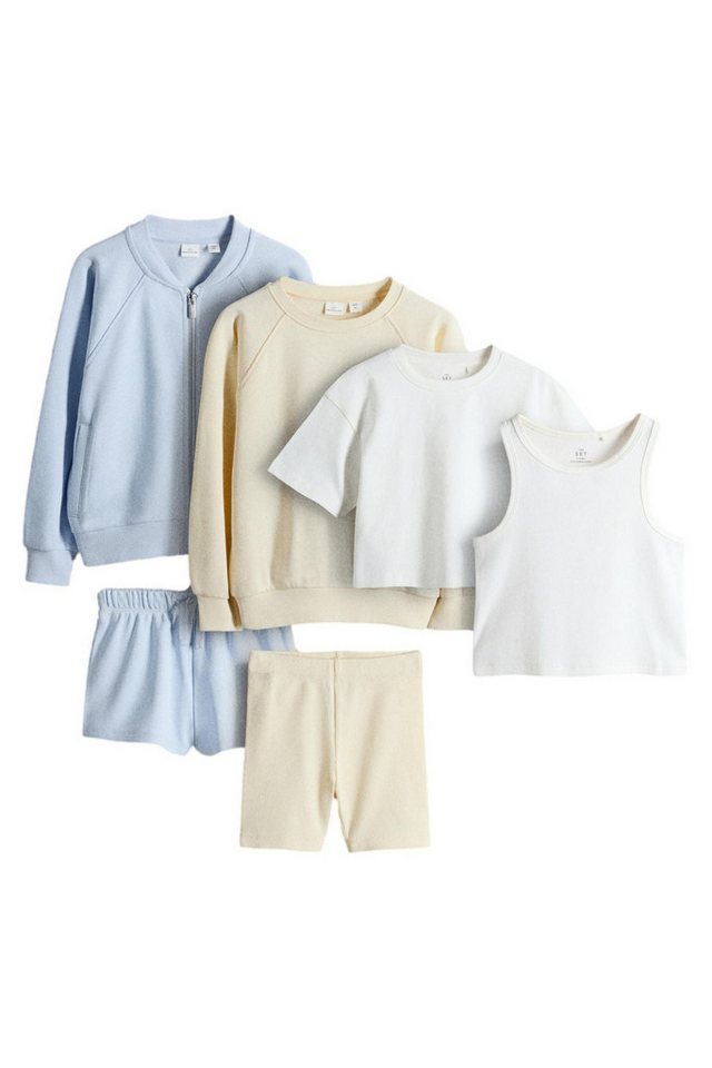 The Set Shirt & Shorts The Set Jacke, Oberteile und Shorts, 6er-Set (6-tlg)