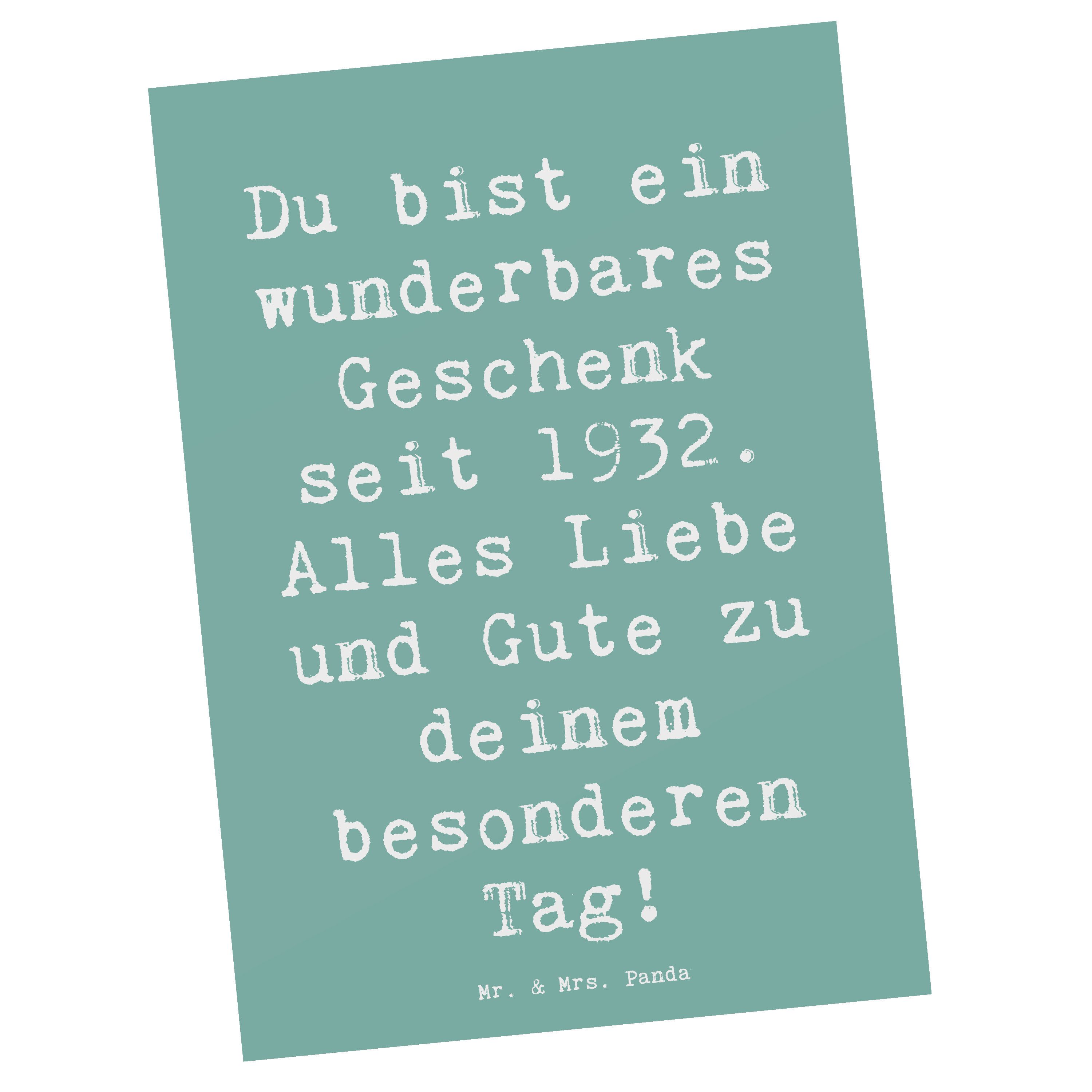Postkarte Spruch 1932 Geburtstag Geschenk - Meeresbrise - wunderbares Geschenk