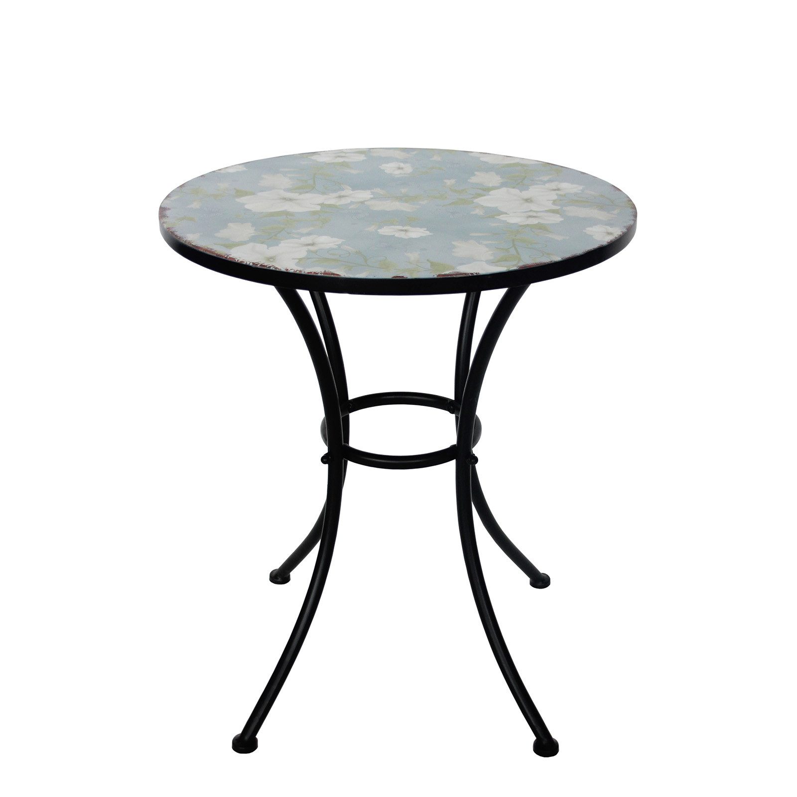 HTI-Living Gartentisch Gartentisch Celia Petunien (Stück, 1-St., 1 Gartentisch), Balkontisch Terrassentisch Metalltisch